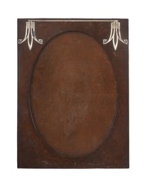 HEINTZ ART NOUVEAU COPPER AND SILVER PHOTO FRAME