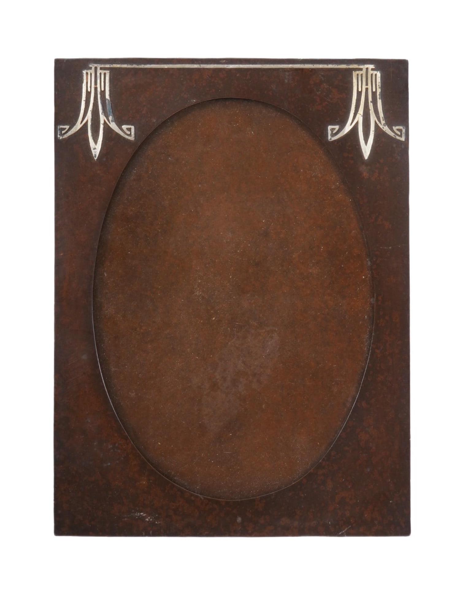HEINTZ ART NOUVEAU COPPER AND SILVER PHOTO FRAME (1 of 4)