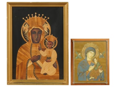 ORTHODOX ICONS MADONNA OF CZESTOCHOWA AND PASSION
