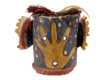 SOUTHWESTERN NORTH AMERICAN KACHINA CARVED WOOD MASK