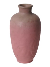VINTAGE ROOKWOOD POTTERY PINK MATTE GLAZE CERAMIC VASE