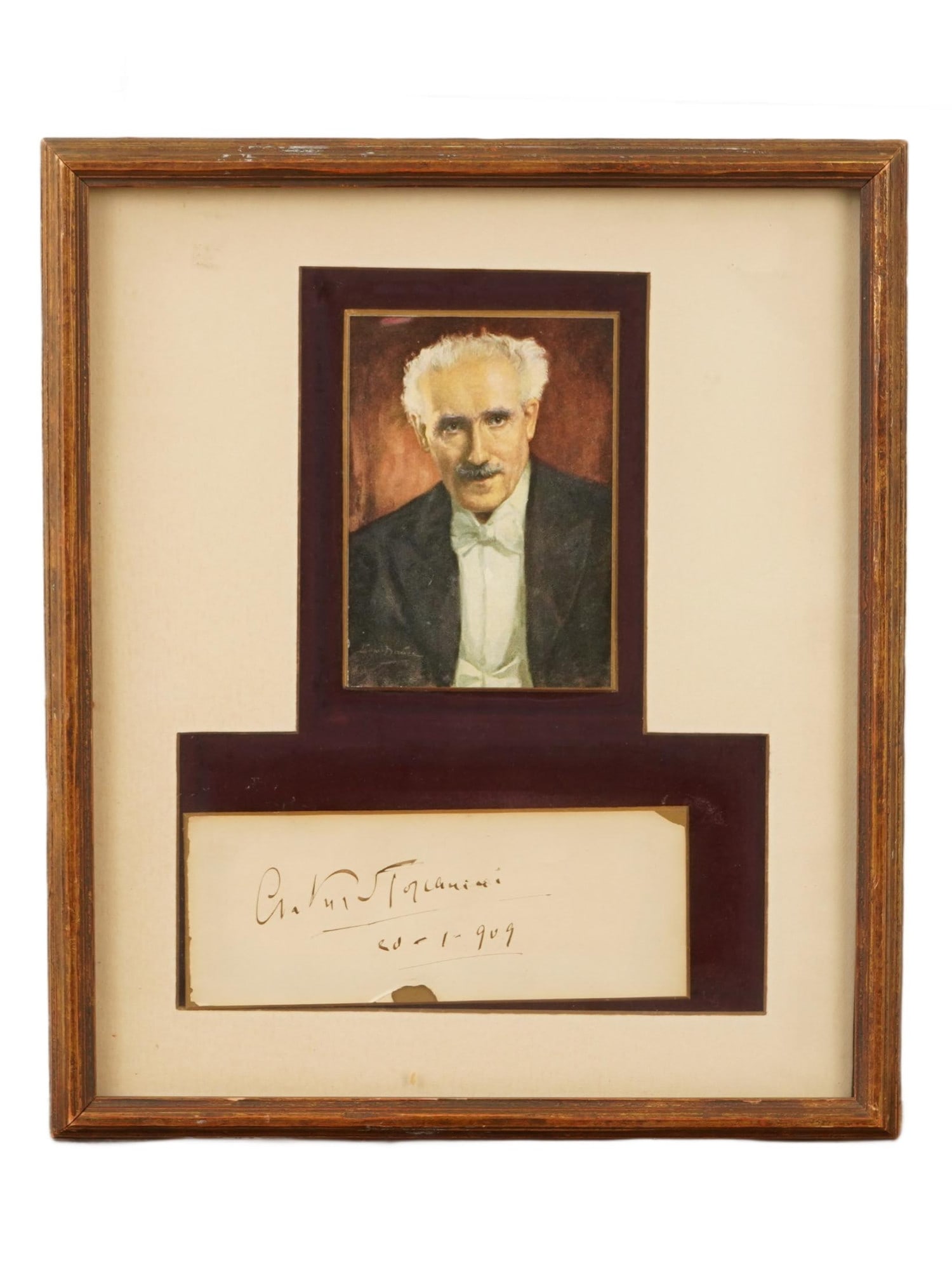 ARTURO TOSCANINI CONDUCTOR AUTOGRAPH PRINT W LETTER (1 of 5)