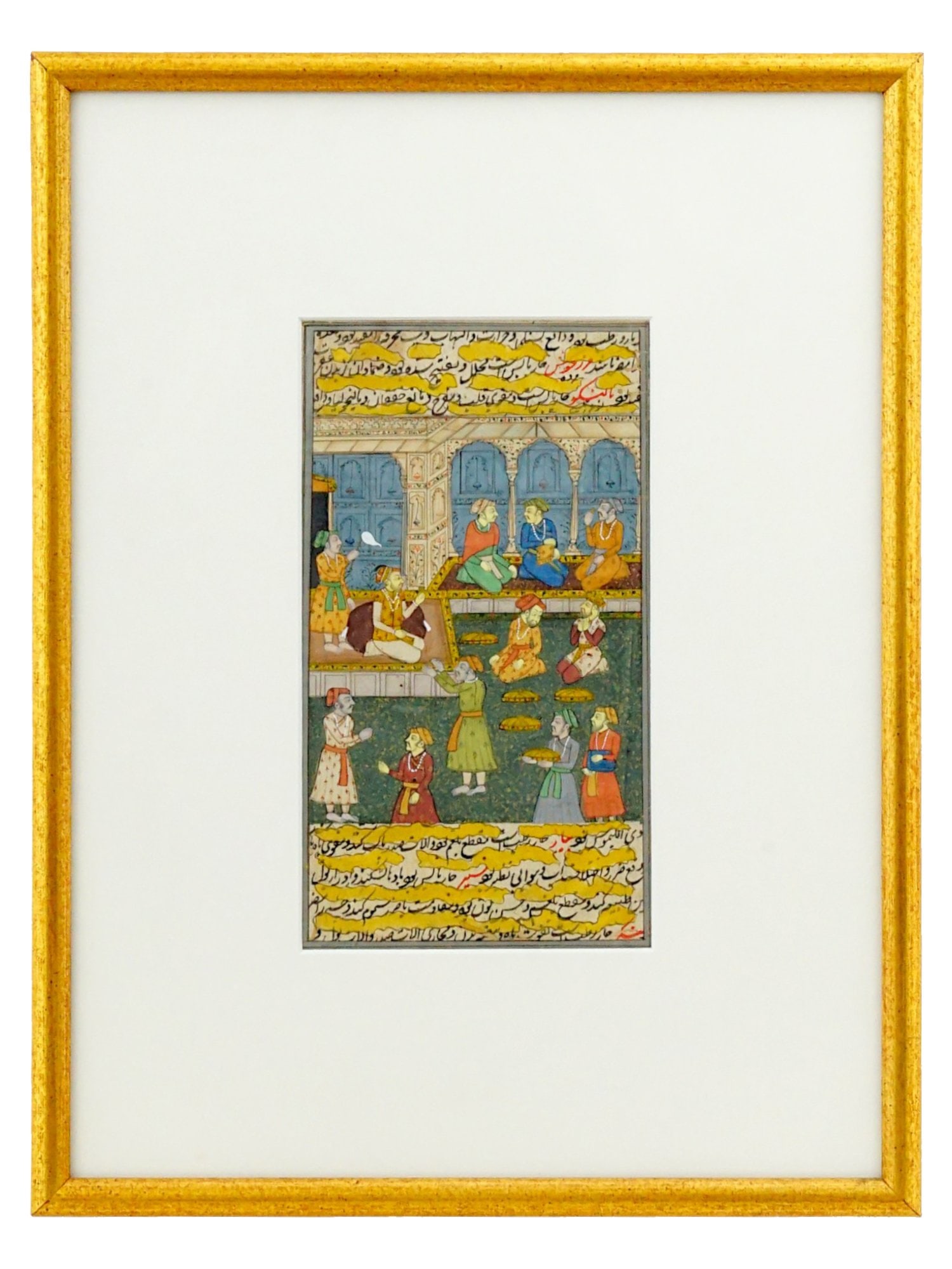 ANTIQUE ILLUSTRATED FOLIO FROM MUGHAL MANUSCRIPT FARSI (1 of 6)