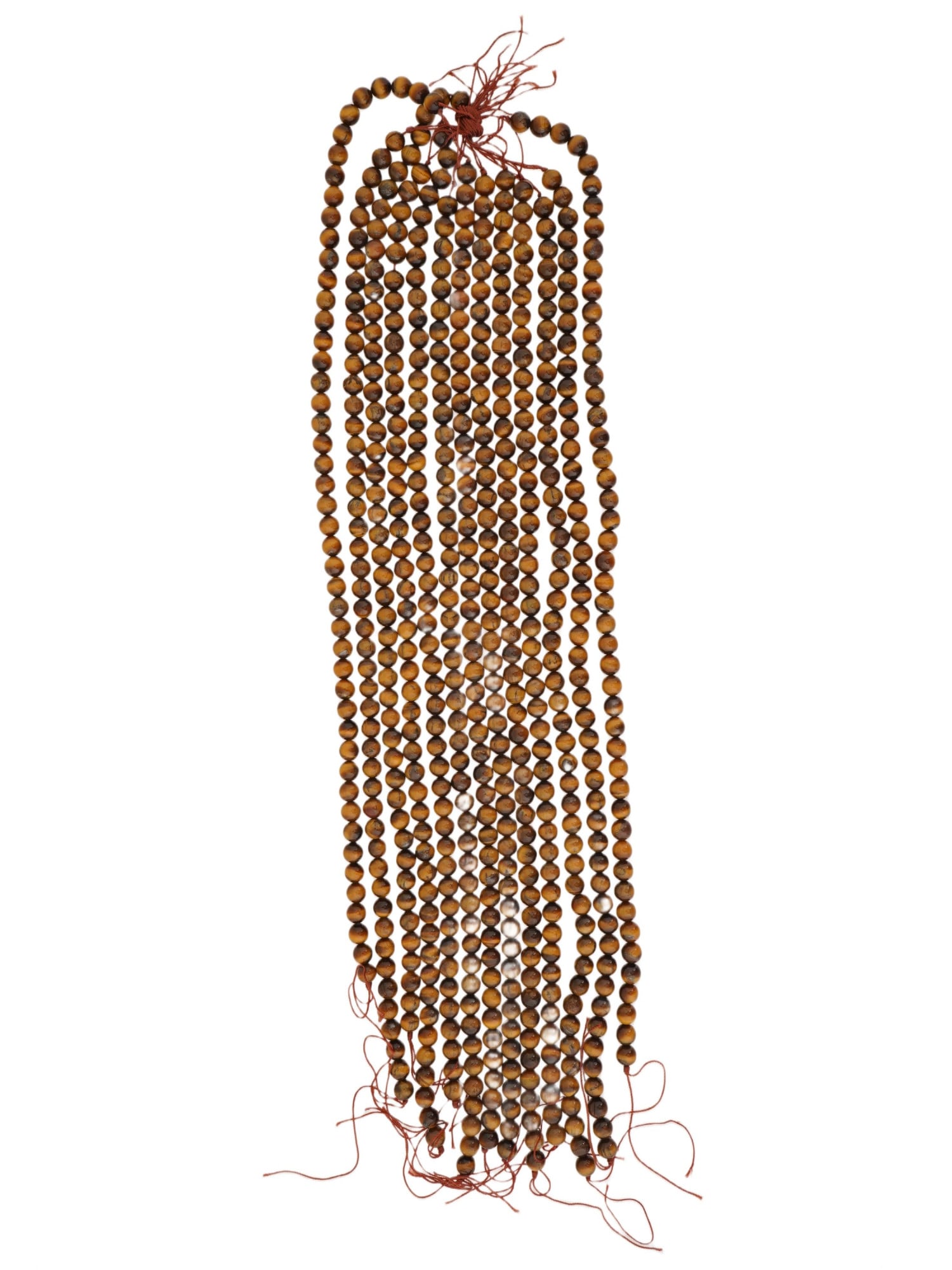 LOT OF 13 STRINGS OF TIGERS EYE BEADS (1 of 3)