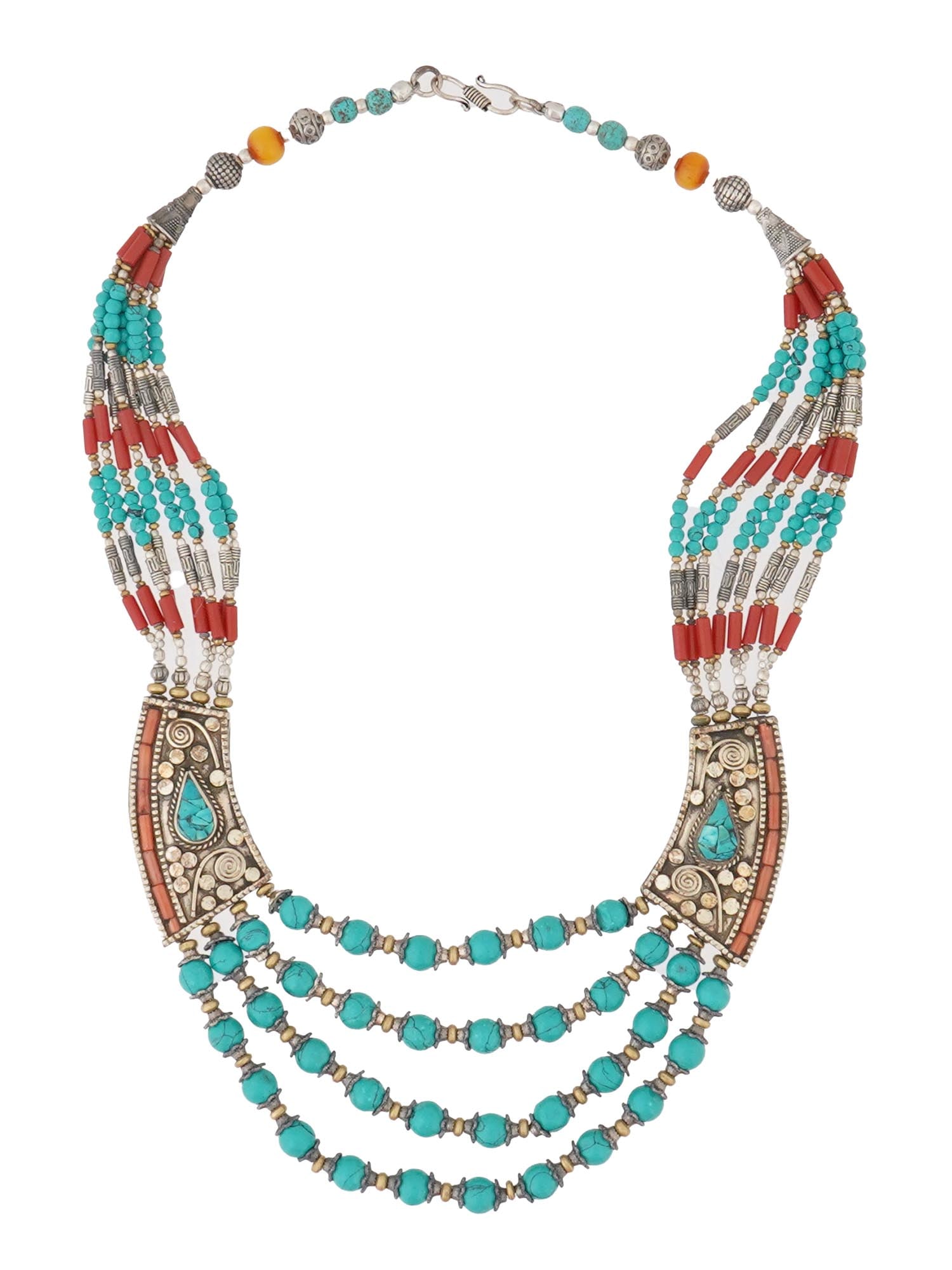 VINTAGE CUSTOM MADE BEADED NECKLACE (1 of 6)