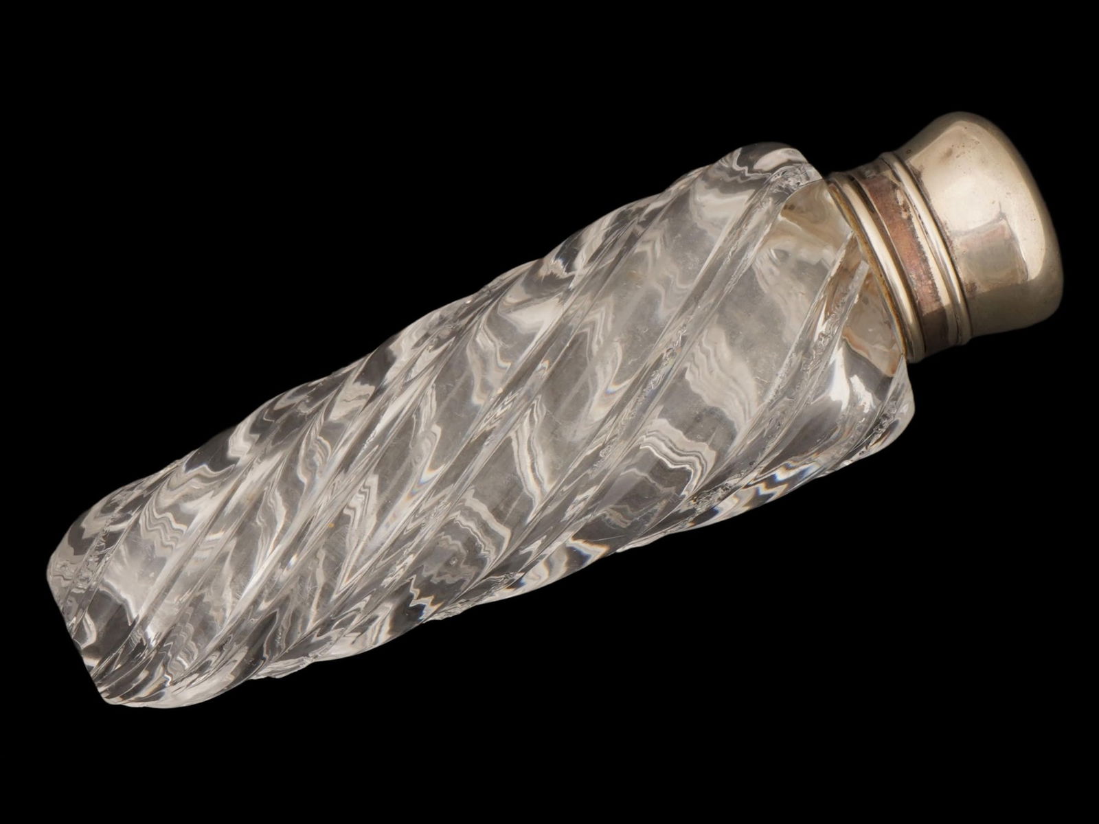 ANTIQUE AMERICAN GORHAM CRYSTAL SILVER PERFUME BOTTLE (1 of 6)