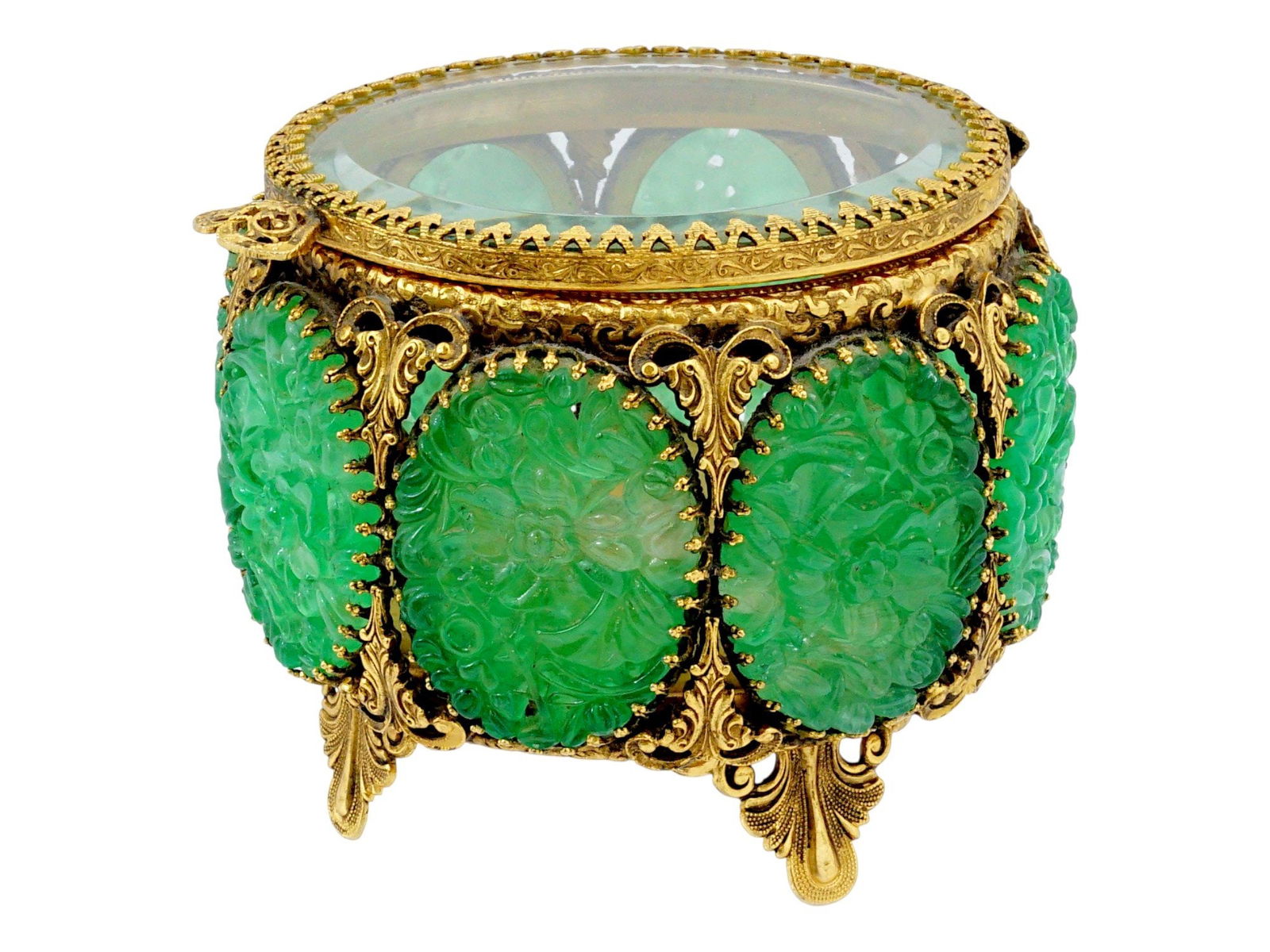 AMERICAN GILT METAL GLASS BOX BY STYLEBUILT ACCESSORIES (1 of 9)