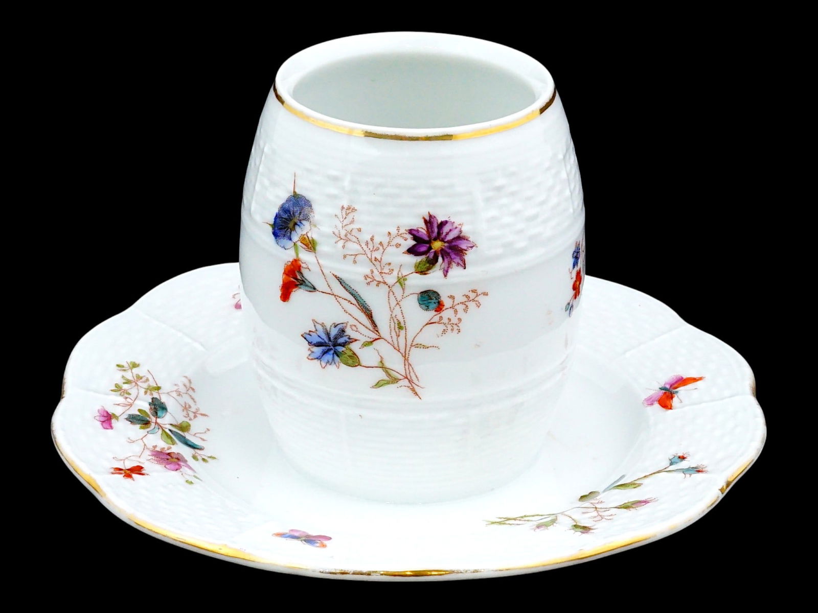 ANTIQUE HUNGARIAN HEREND PORCELAIN HONEY JAR (1 of 9)