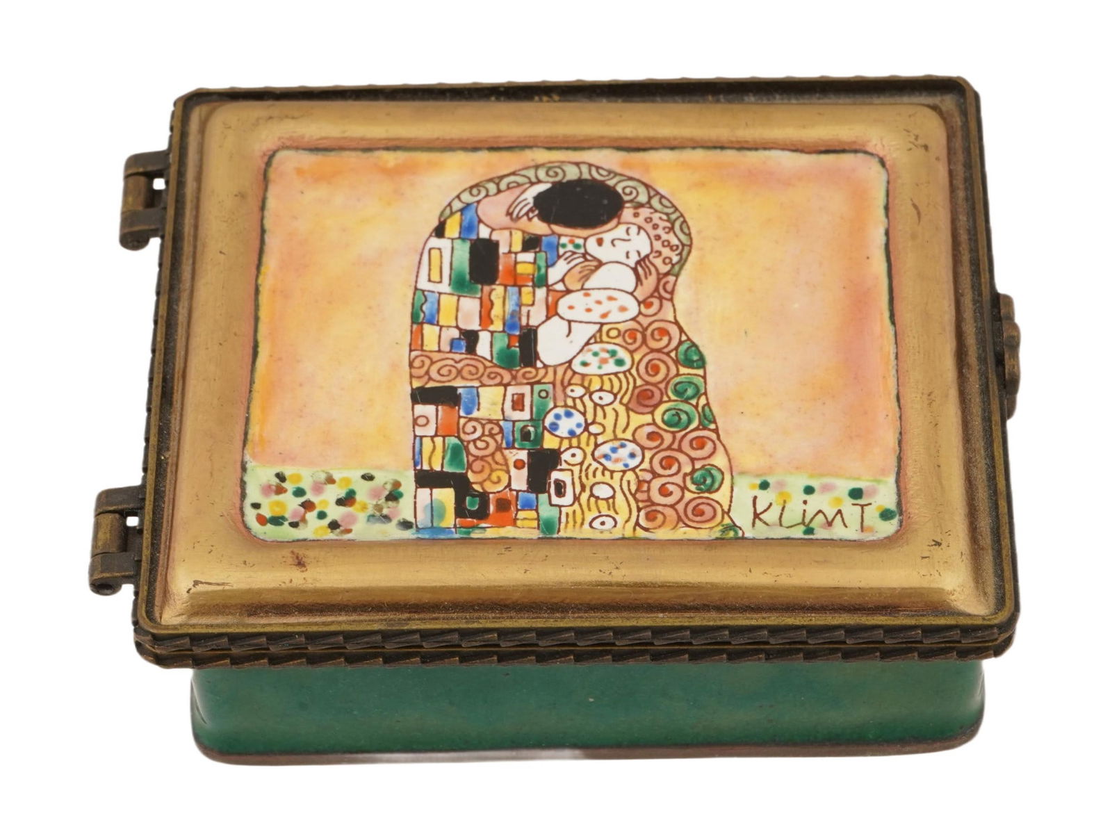 KLIMT MINIATURE ENAMEL TRINKET BOX BY KELVIN CHEN (1 of 11)
