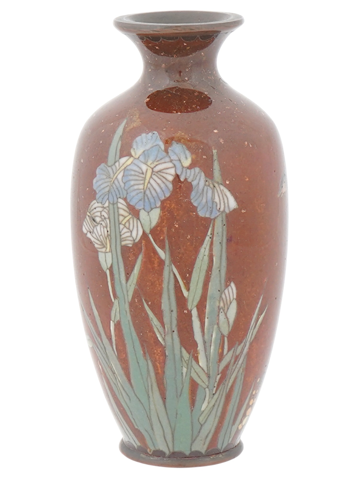 ANTIQUE JAPANESE MEIJI CLOISONNE ENAMEL VASE (1 of 7)