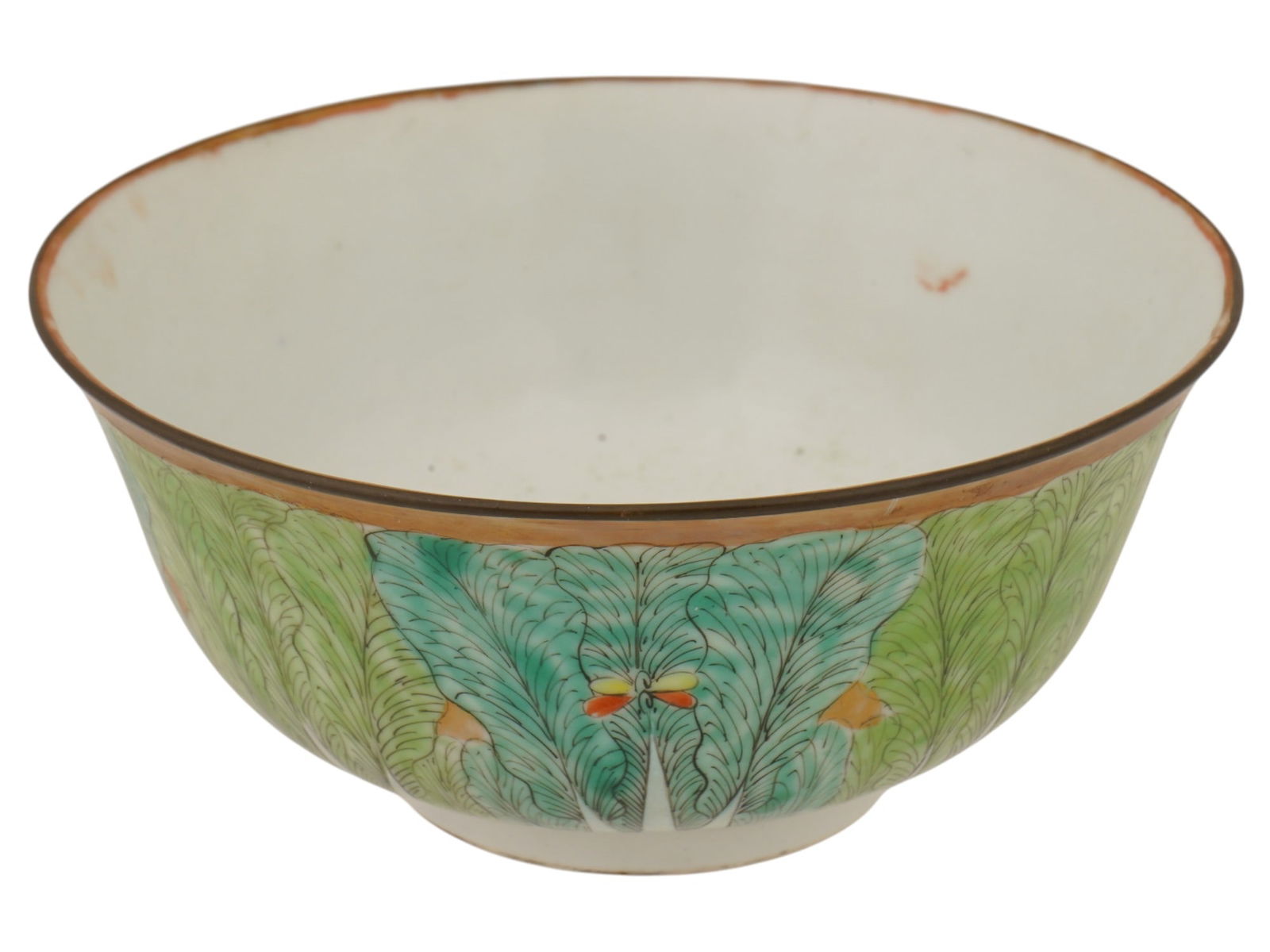 VINTAGE CHINESE FAMILLE VERTE PORCELAIN BOWL (1 of 7)