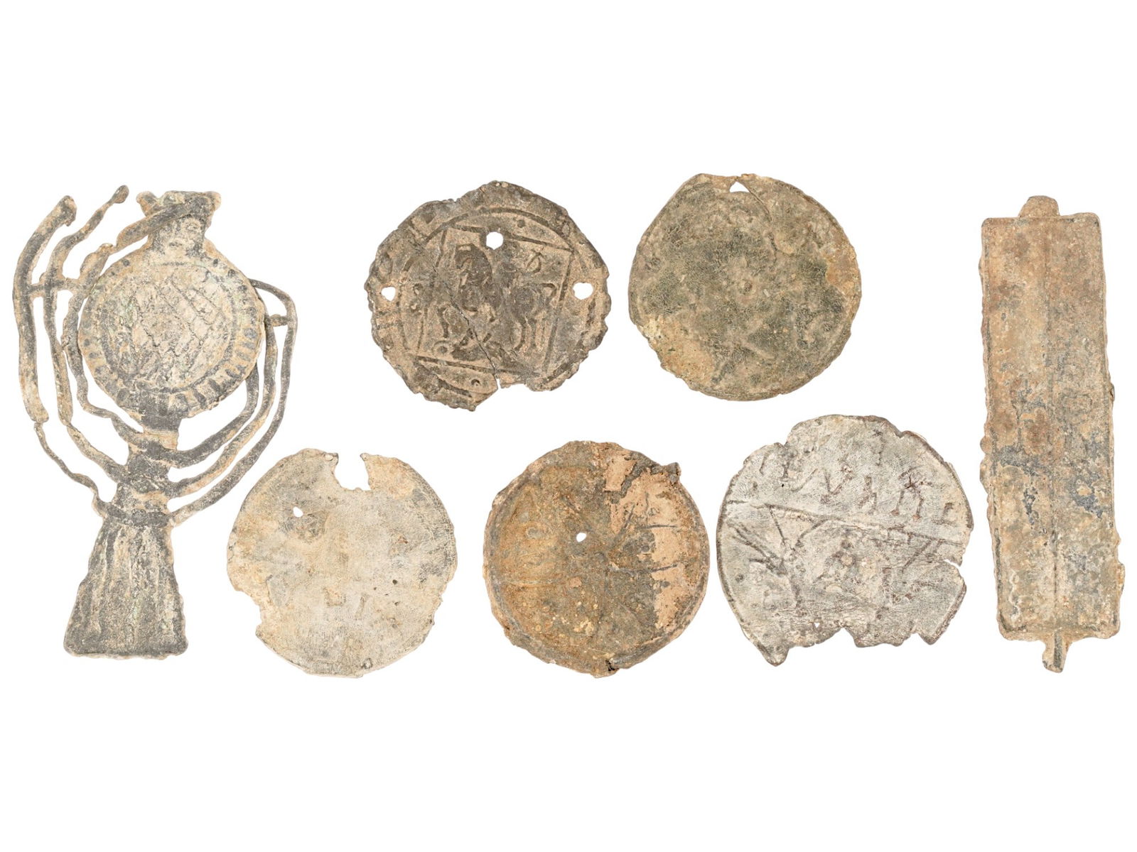 GROUP OF ANCIENT ROMAN INSCRIBED VOTIVE PLAQUES (1 of 5)