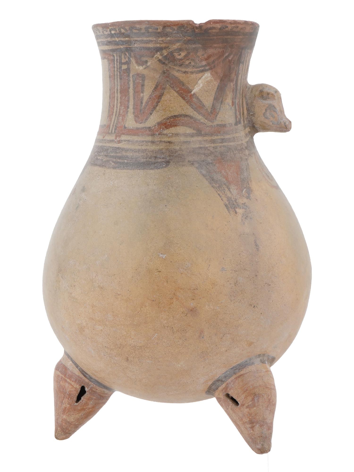 ANCIENT PRE COLUMBIAN MESOAMERICAN TERRACOTTA URN (1 of 8)