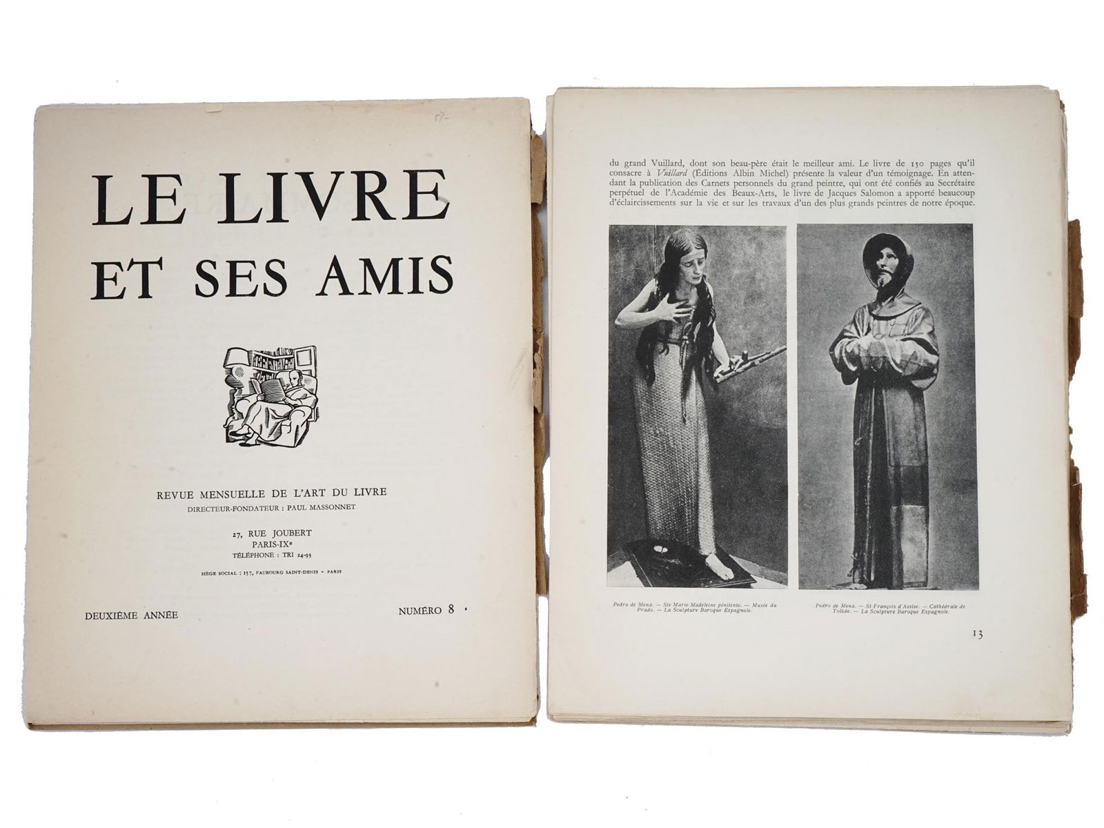 1946 FRENCH LE LIVRE ET SES AMIS MAGAZINE ISSUE 8 (1 of 5)