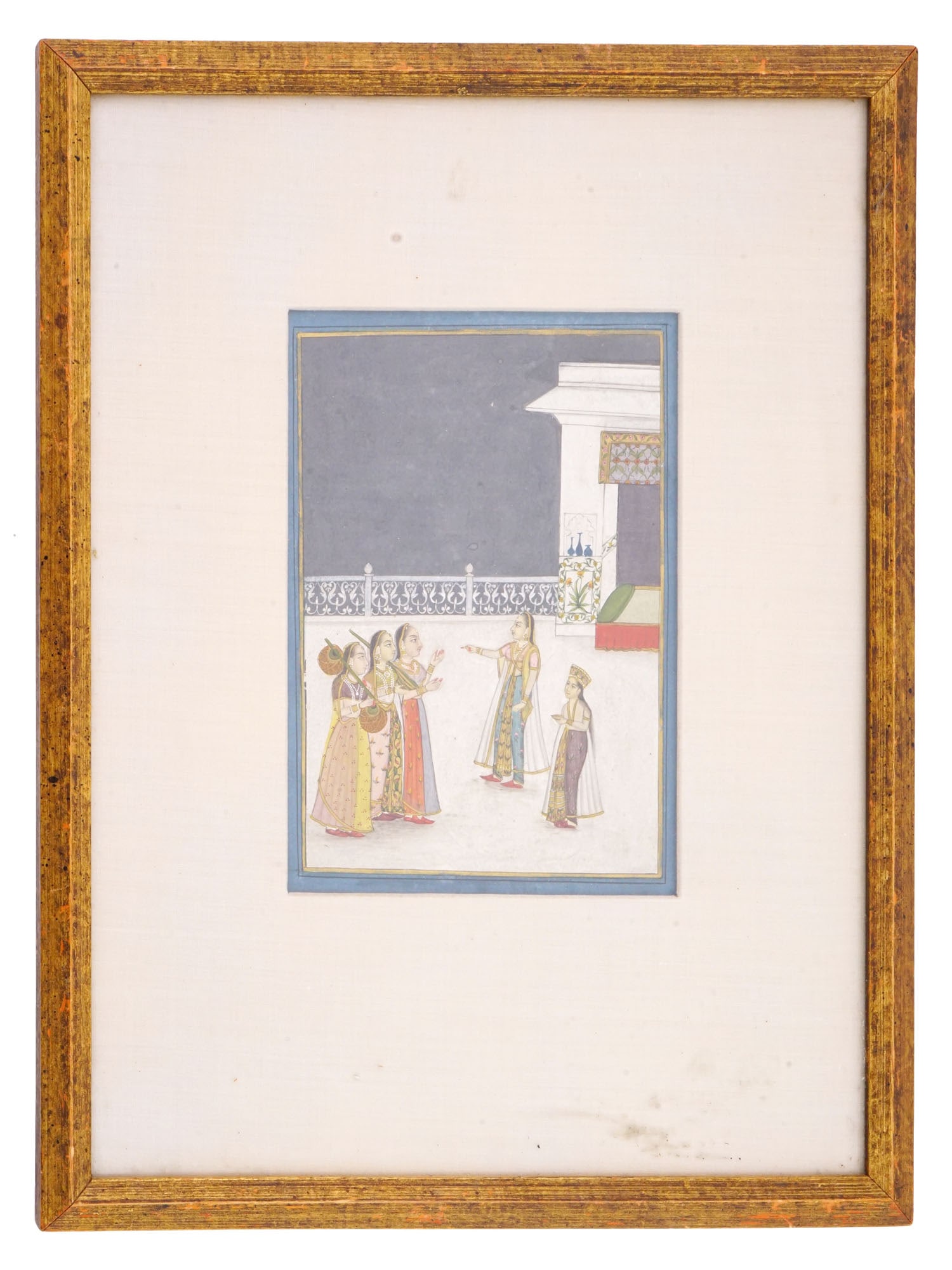 ANTIQUE 18TH C INDIAN RAJPUT MINIATURE PAINTING (1 of 5)