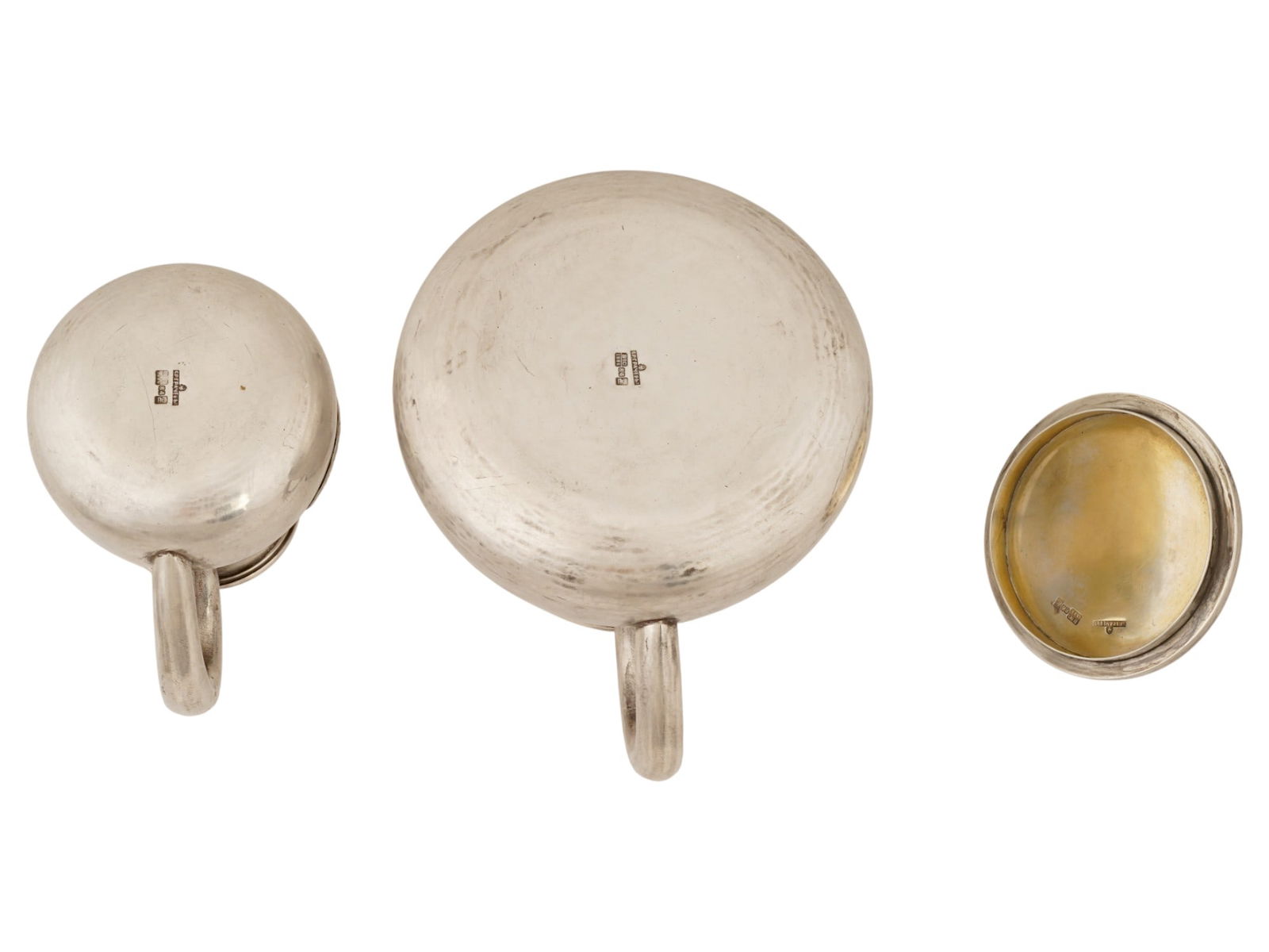 RUSSIAN SILVER IMPERIAL PRESENTATION 5 PIECES TEA SET - 14