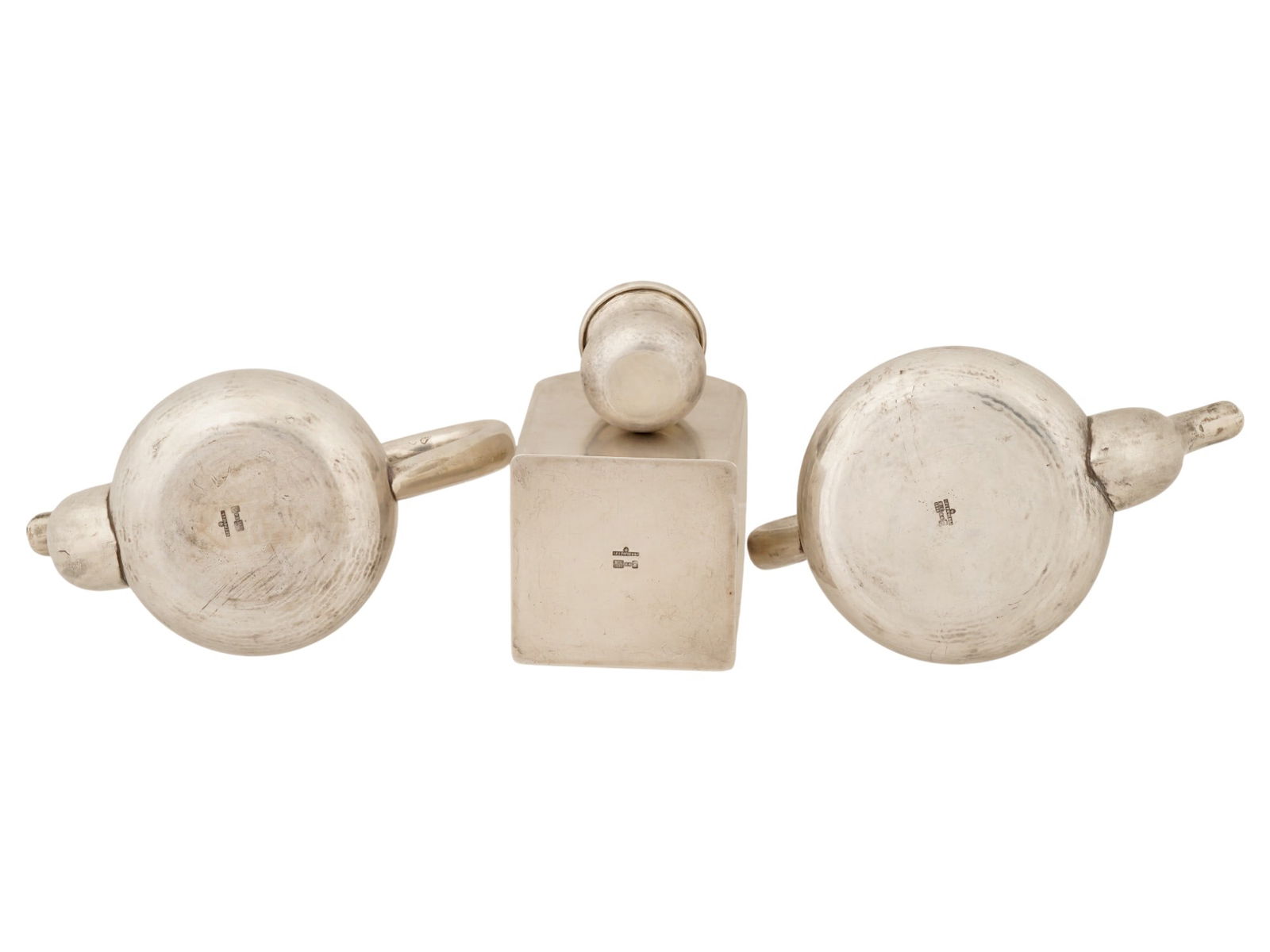 RUSSIAN SILVER IMPERIAL PRESENTATION 5 PIECES TEA SET - 15