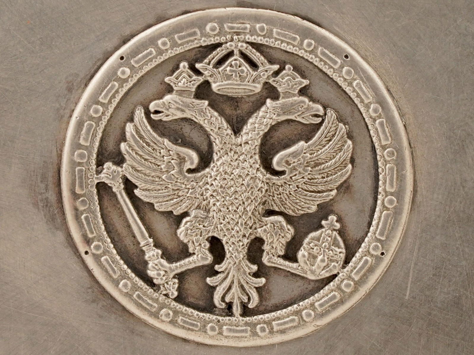 RUSSIAN SILVER IMPERIAL PRESENTATION 5 PIECES TEA SET - 16