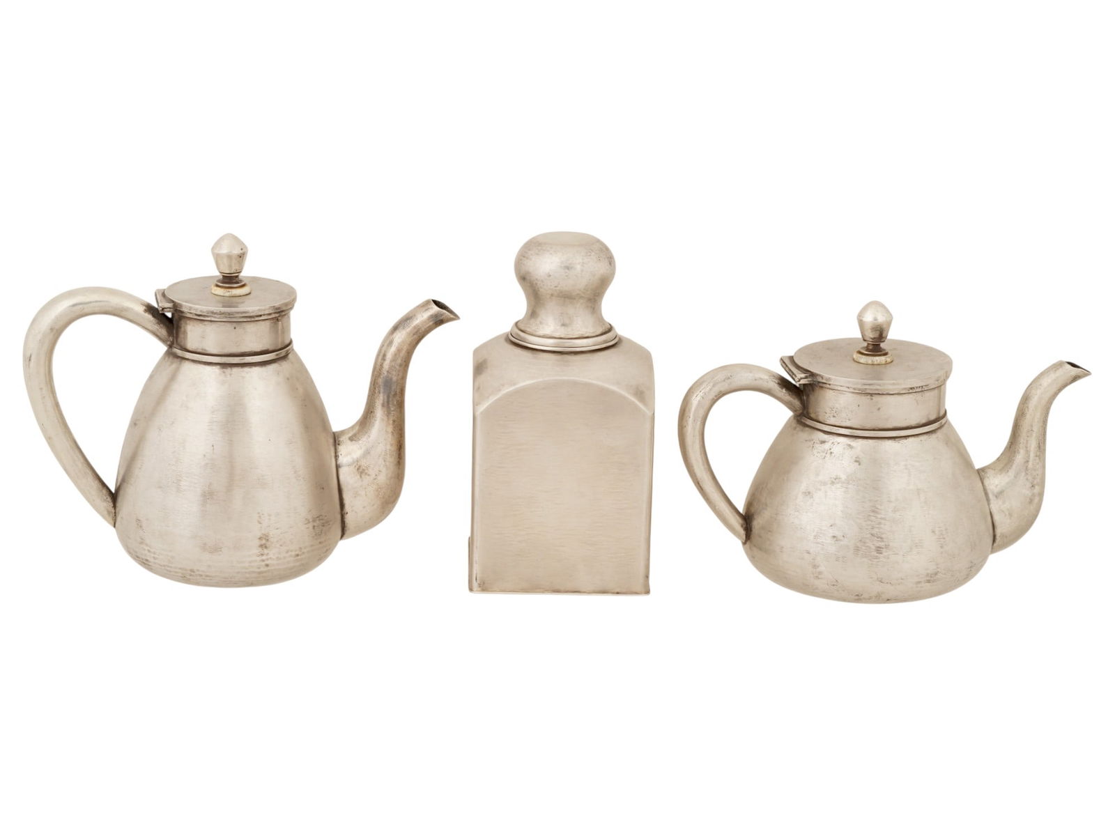 RUSSIAN SILVER IMPERIAL PRESENTATION 5 PIECES TEA SET - 4