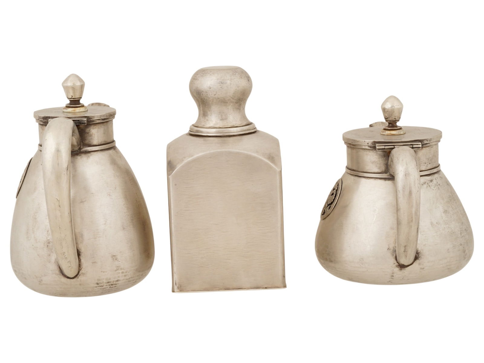 RUSSIAN SILVER IMPERIAL PRESENTATION 5 PIECES TEA SET - 5