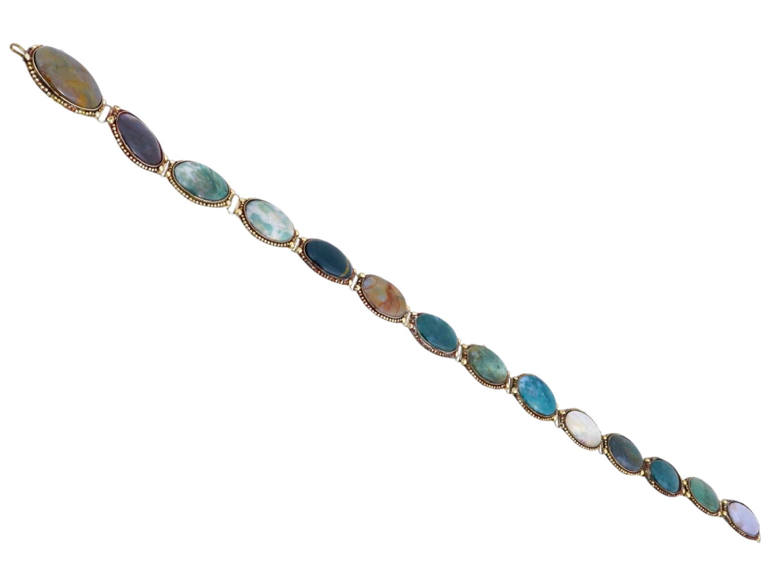 VINTAGE AGATE STONE LINK BELT (1 of 7)