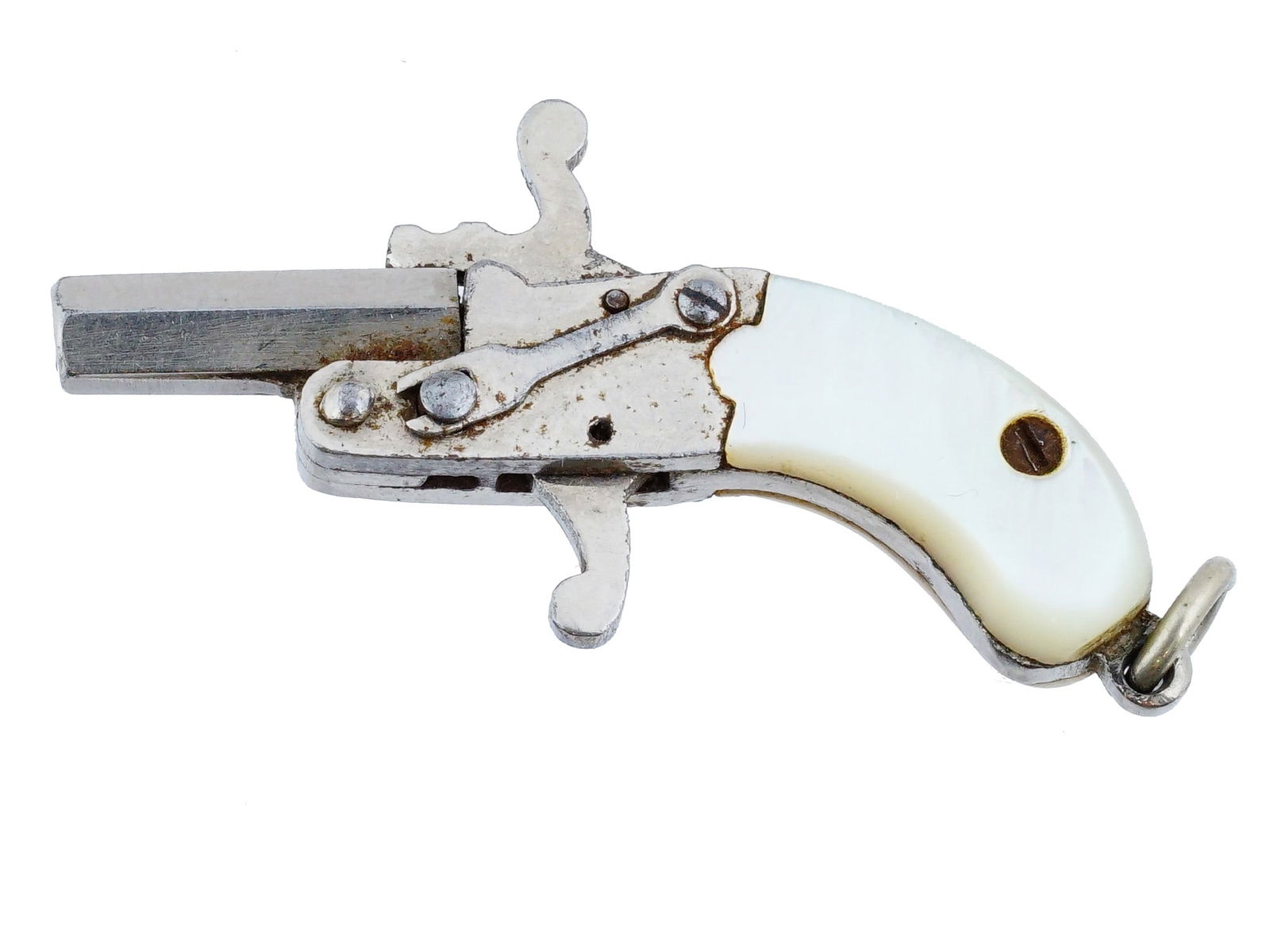 MINIATURE AUSTRIAN MOTHER OF PEARL PIN TRINKET (1 of 6)