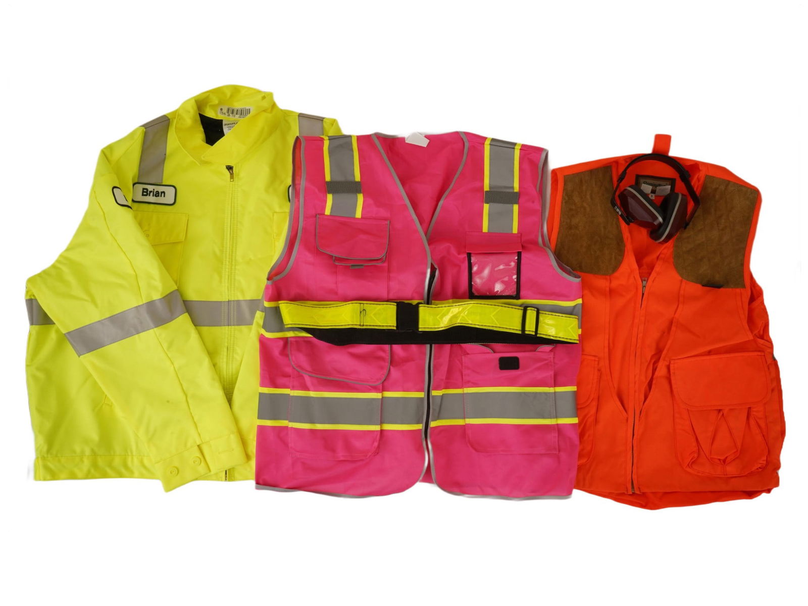 GROUP OF 3 PIECES OF HIGH VISIBILITY SAFETY JACKETS (1 of 7)