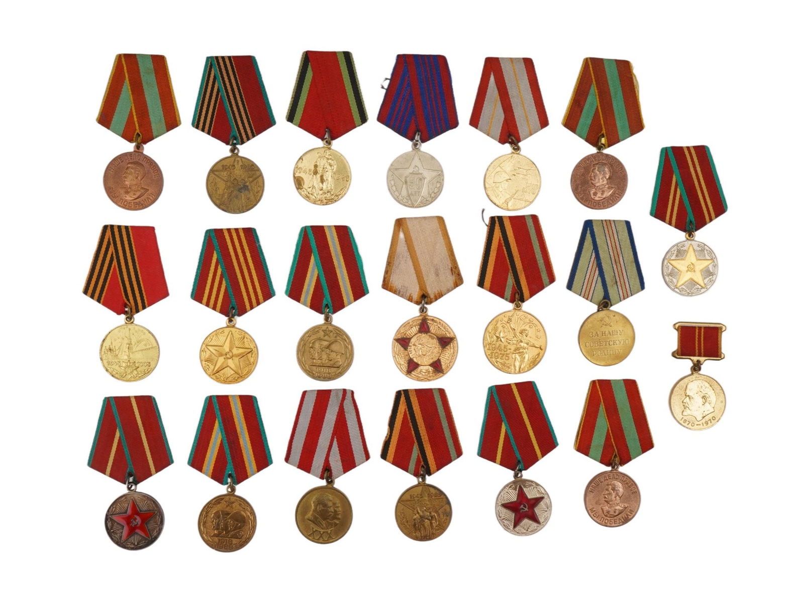 COLLECTION OF SOVIET ERA MILITARY AND CIVIL MEDALS (1 of 3)