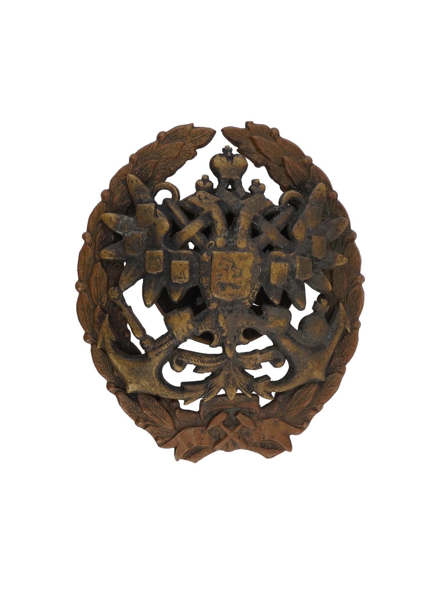 IMPERIAL RUSSIAN BRONZE MARITIME ACADEMY BADGE (1 of 6)