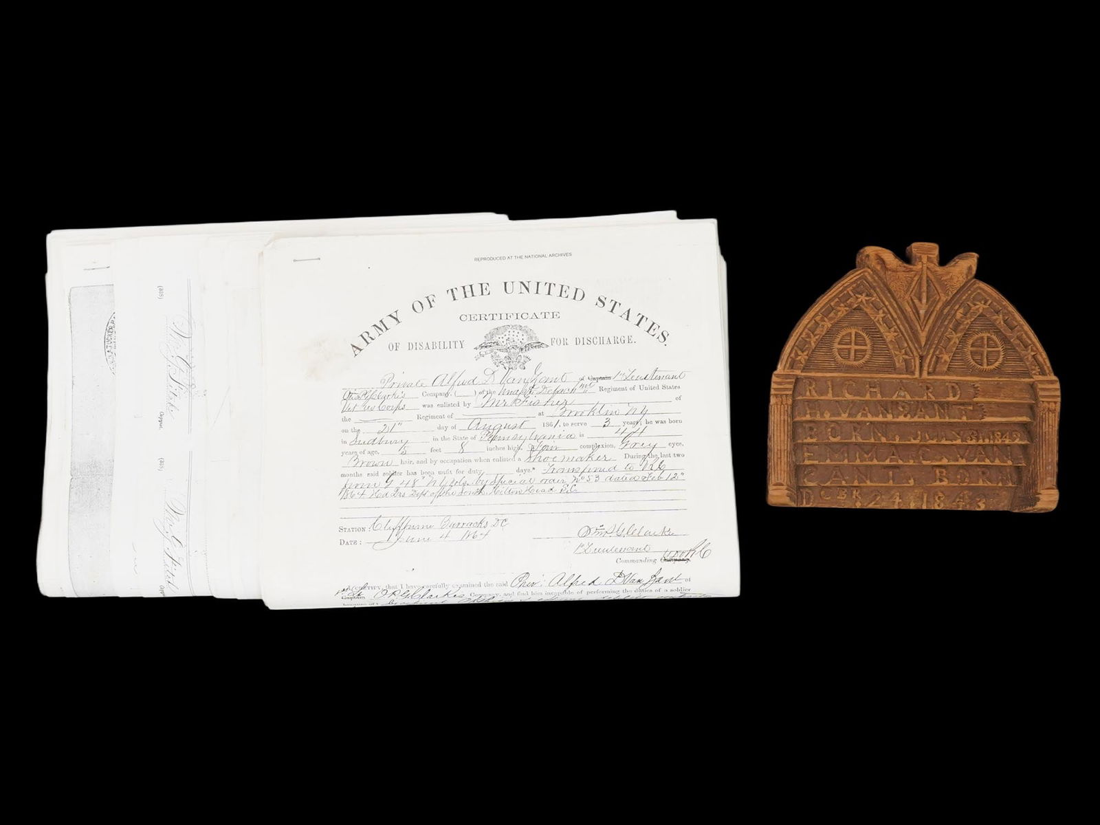 AMERICAN CIVIL WAR ERA MEMORABILIA WITH DOCUMENTS (1 of 10)