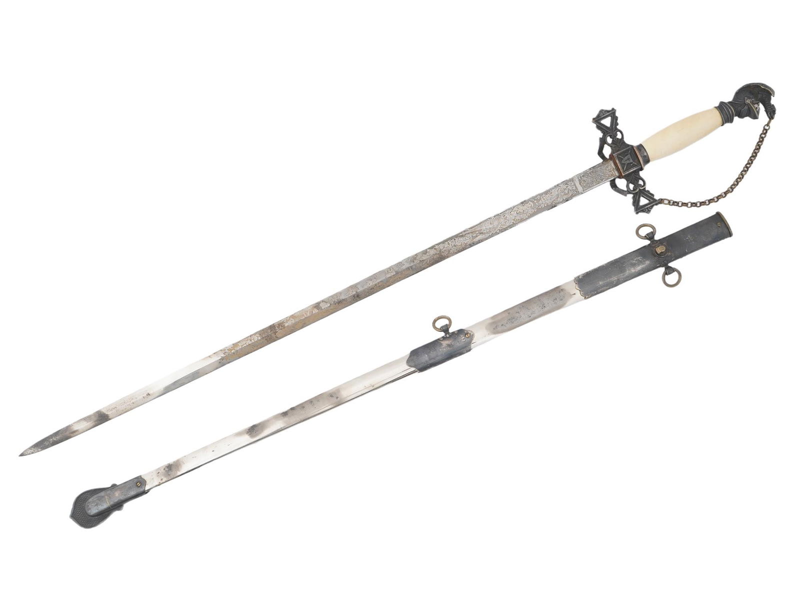 MASONIC NIGHTS TEMPLAR SWORD BY PETTIBONE MFG CO (1 of 14)