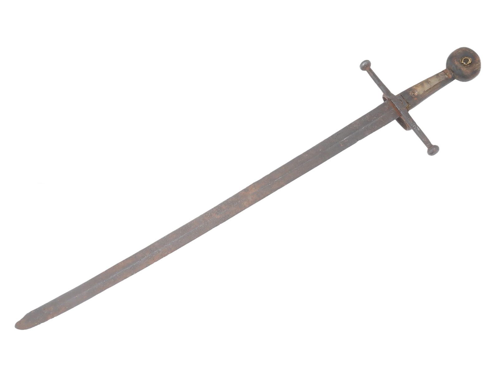 OTTOMAN EMPIRE BACK SWORD WITH WHEEL PUMEL CIRCA 1515 (1 of 11)