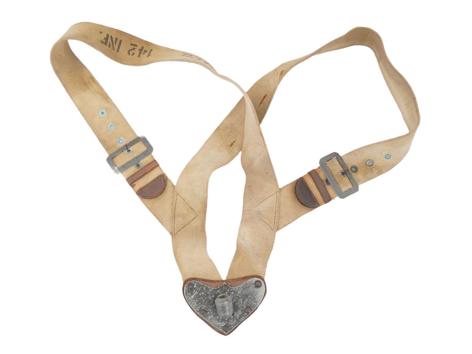 AMERICAN 142ND INFANTRY REGIMENT PARADE FLAG HOLDER (1 of 7)