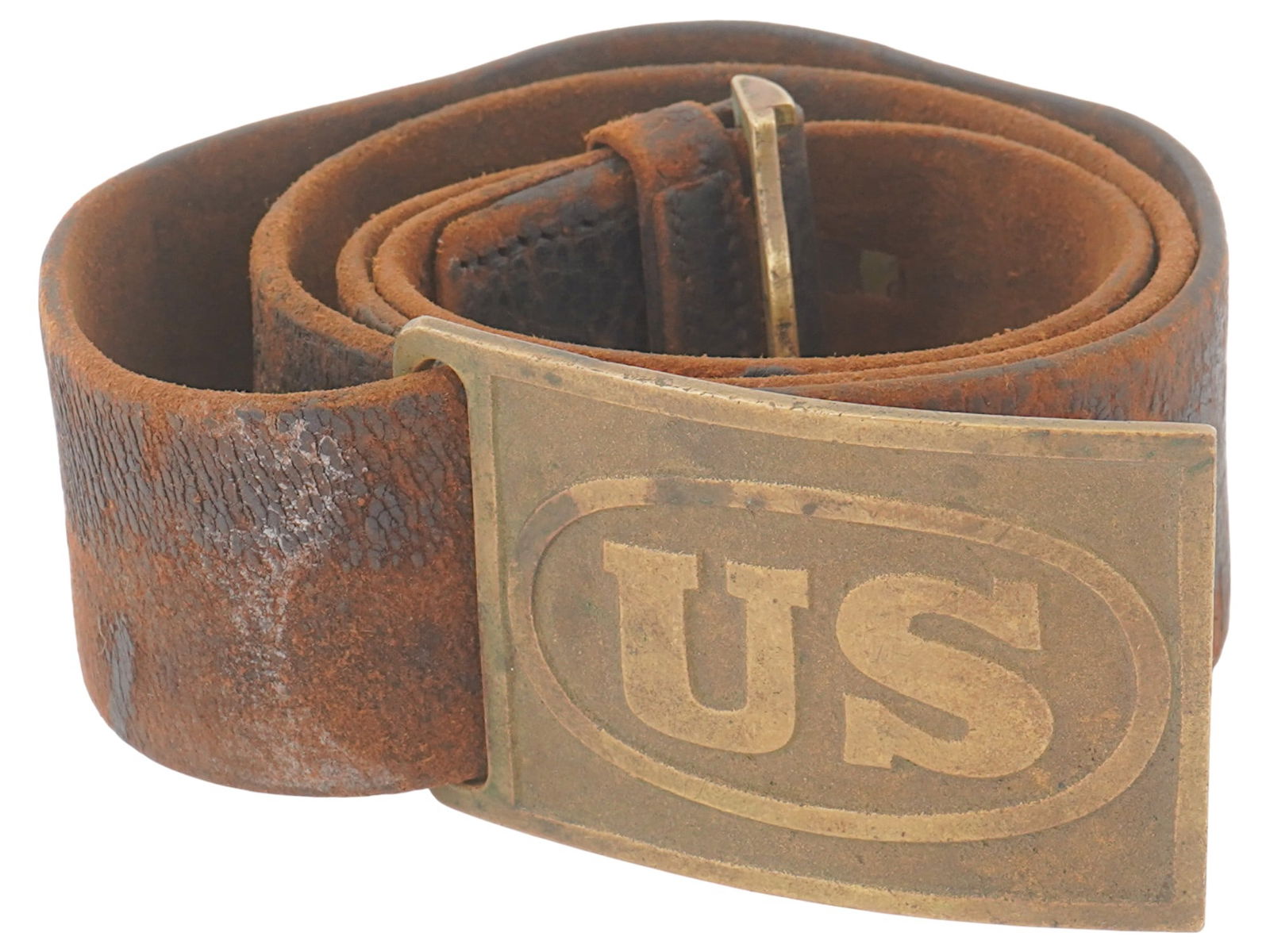 ANTIQUE AMERICAN INDIAN WARS ERA MILITARY BELT (1 of 7)