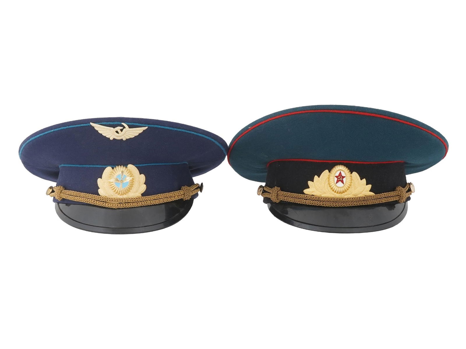 SOVIET CIVIL AVIATION AND ARTILLERY PEAKED CAPS (1 of 10)