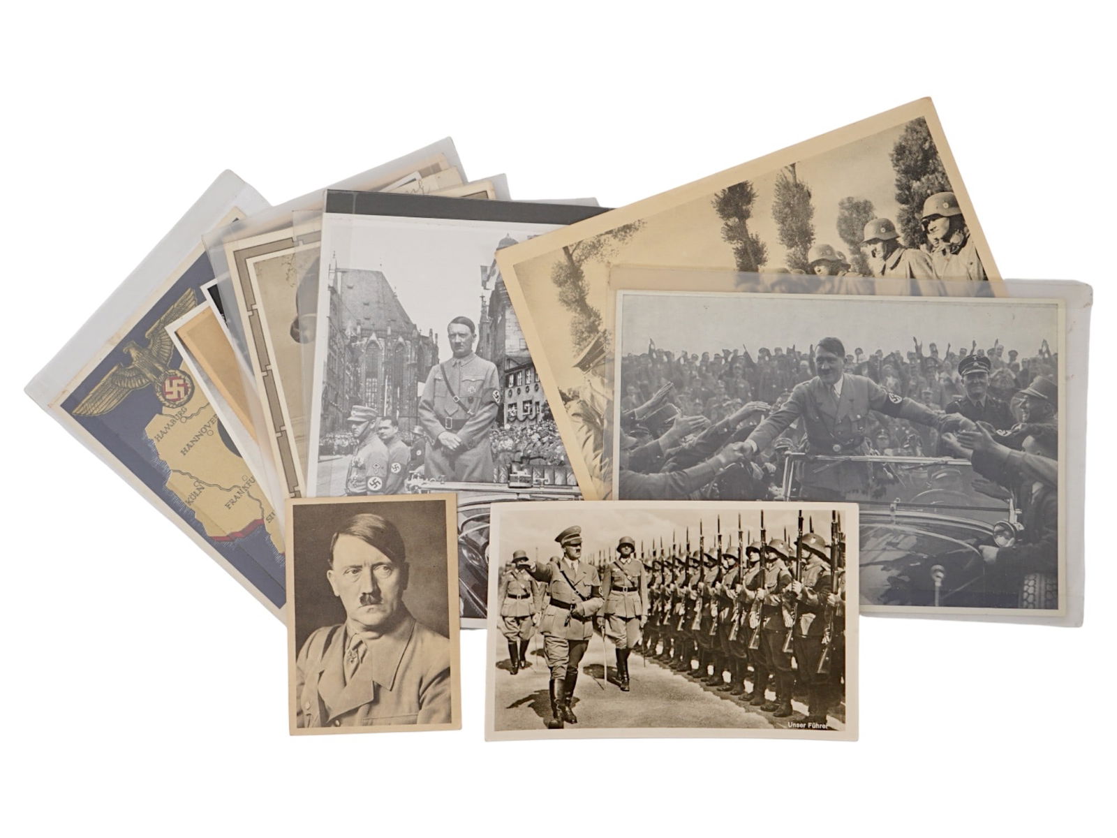 WWII GERMAN THIRD REICH ADOLF HITLER POSTCARDS (1 of 3)