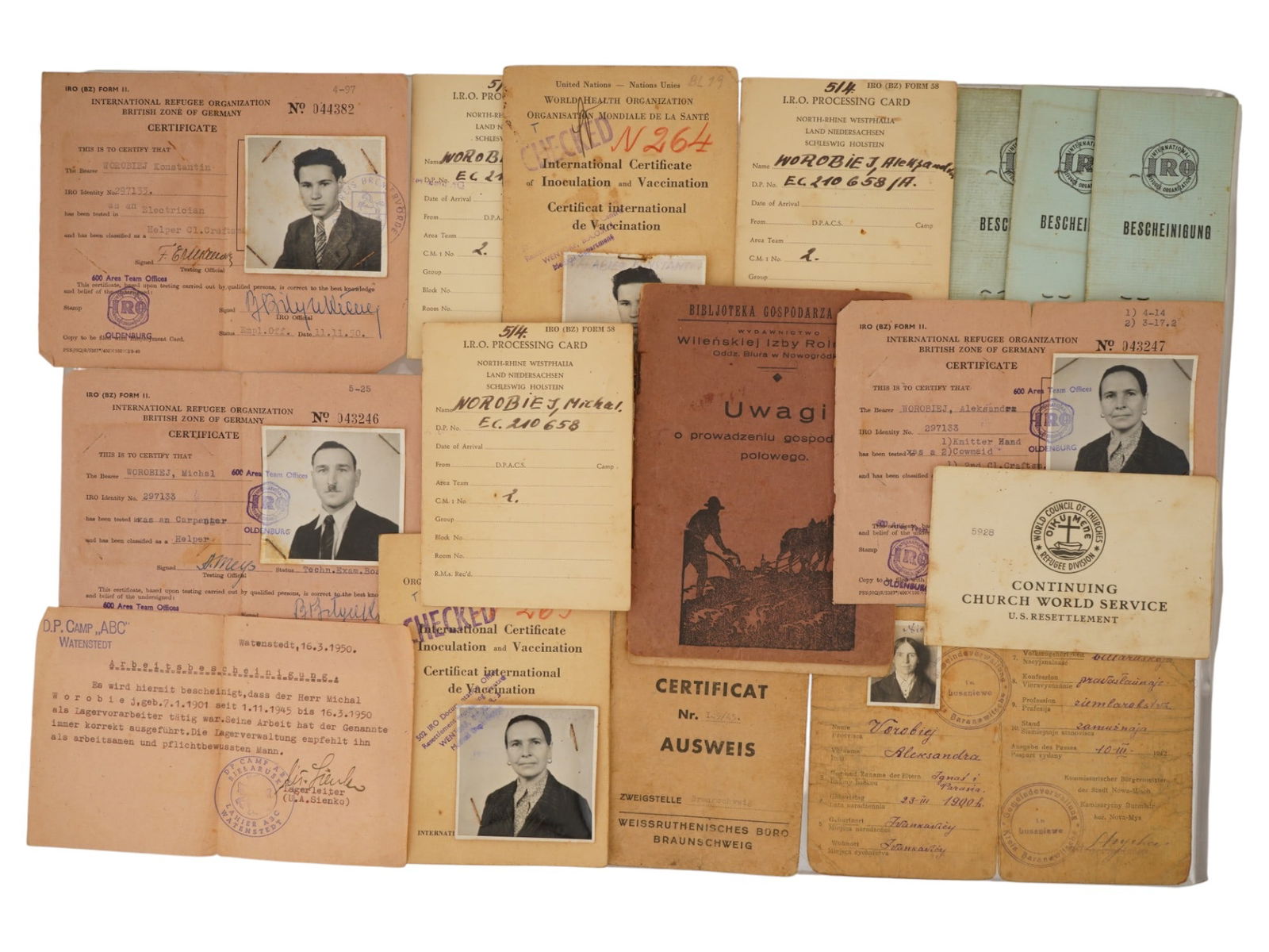 GERMAN EMIGRATION DOCUMENTS FROM 1945 TO 1950S (1 of 11)
