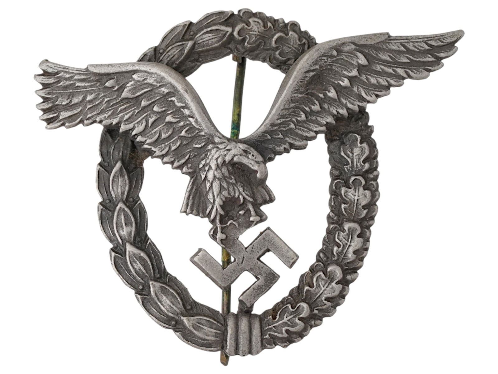 WWII NAZI GERMAN LUFTWAFFE SERVICE PILOT OBSERVER BADGE (1 of 3)