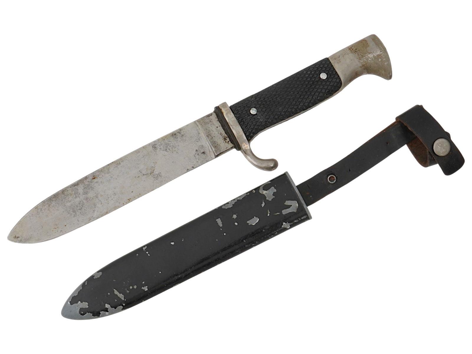 WWII GERMAN HITLER YOUTH DAGGER W SCABBARD (1 of 9)