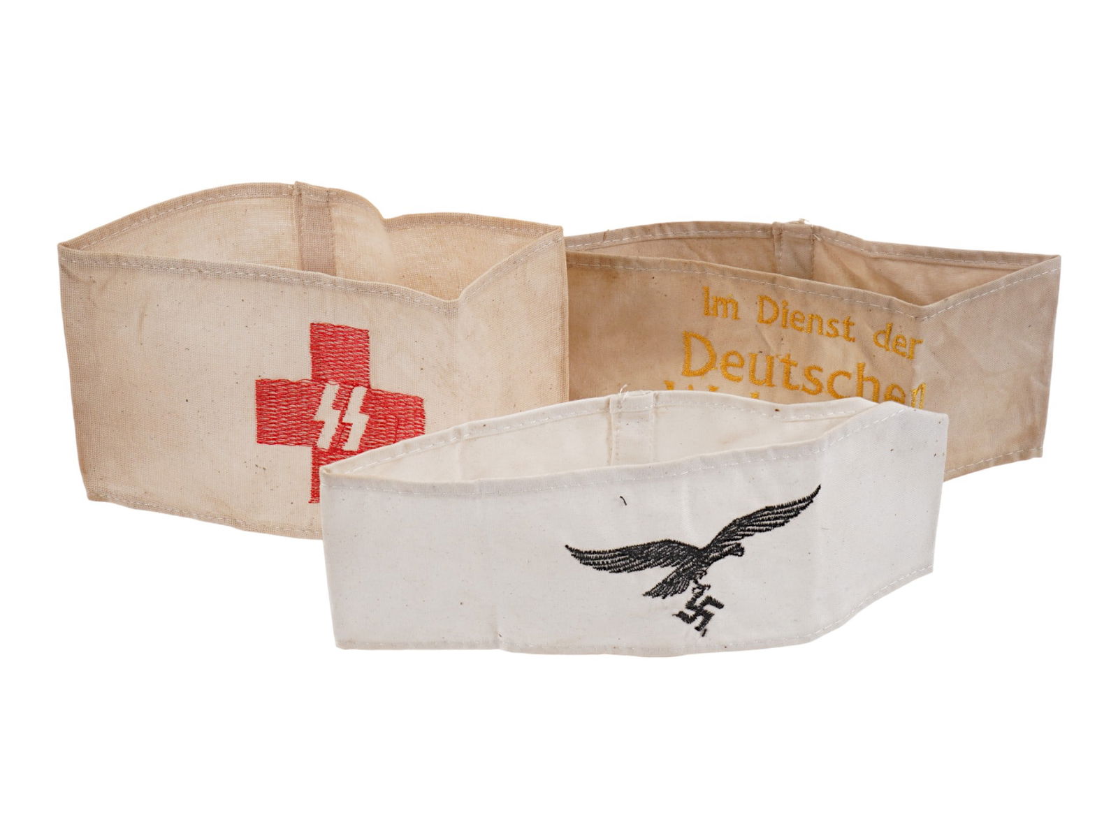 WWII TYPE NAZI GERMAN LUFTWAFFE RED CROSS ARMBANDS (1 of 6)