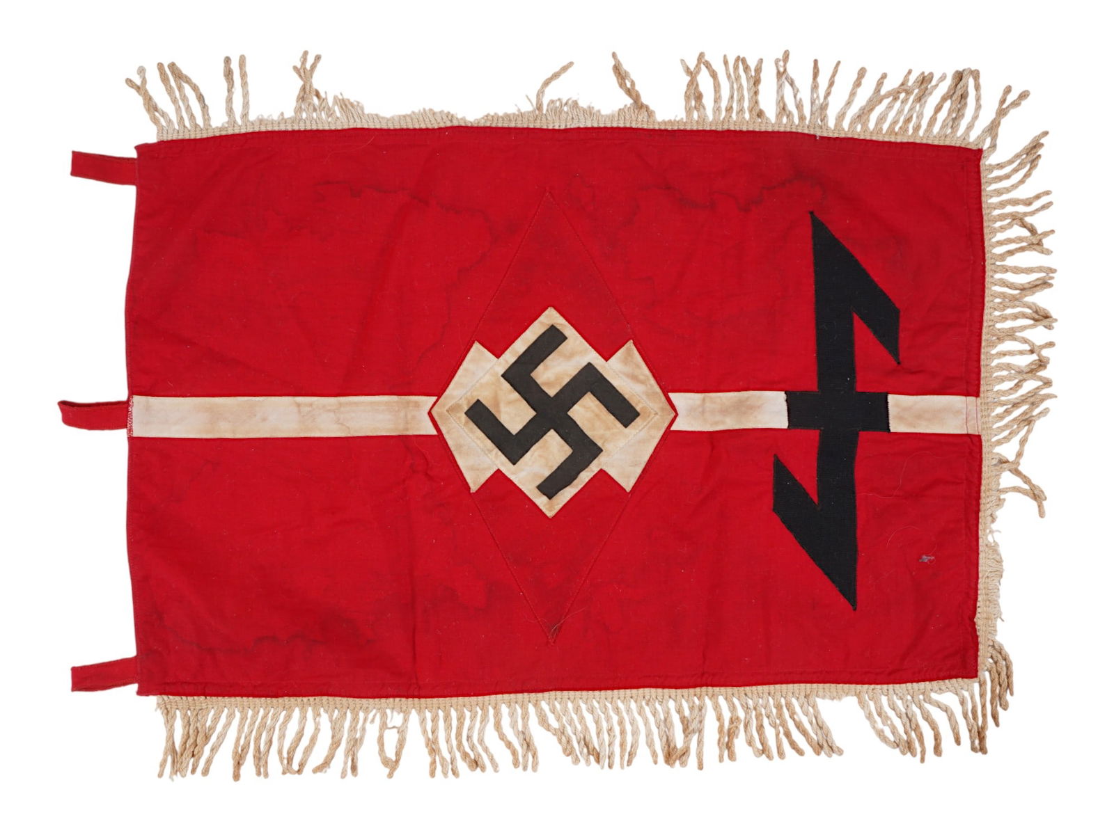 WWII TYPE NAZI GERMAN JUNGVOLK TRUMPET BANNER (1 of 3)