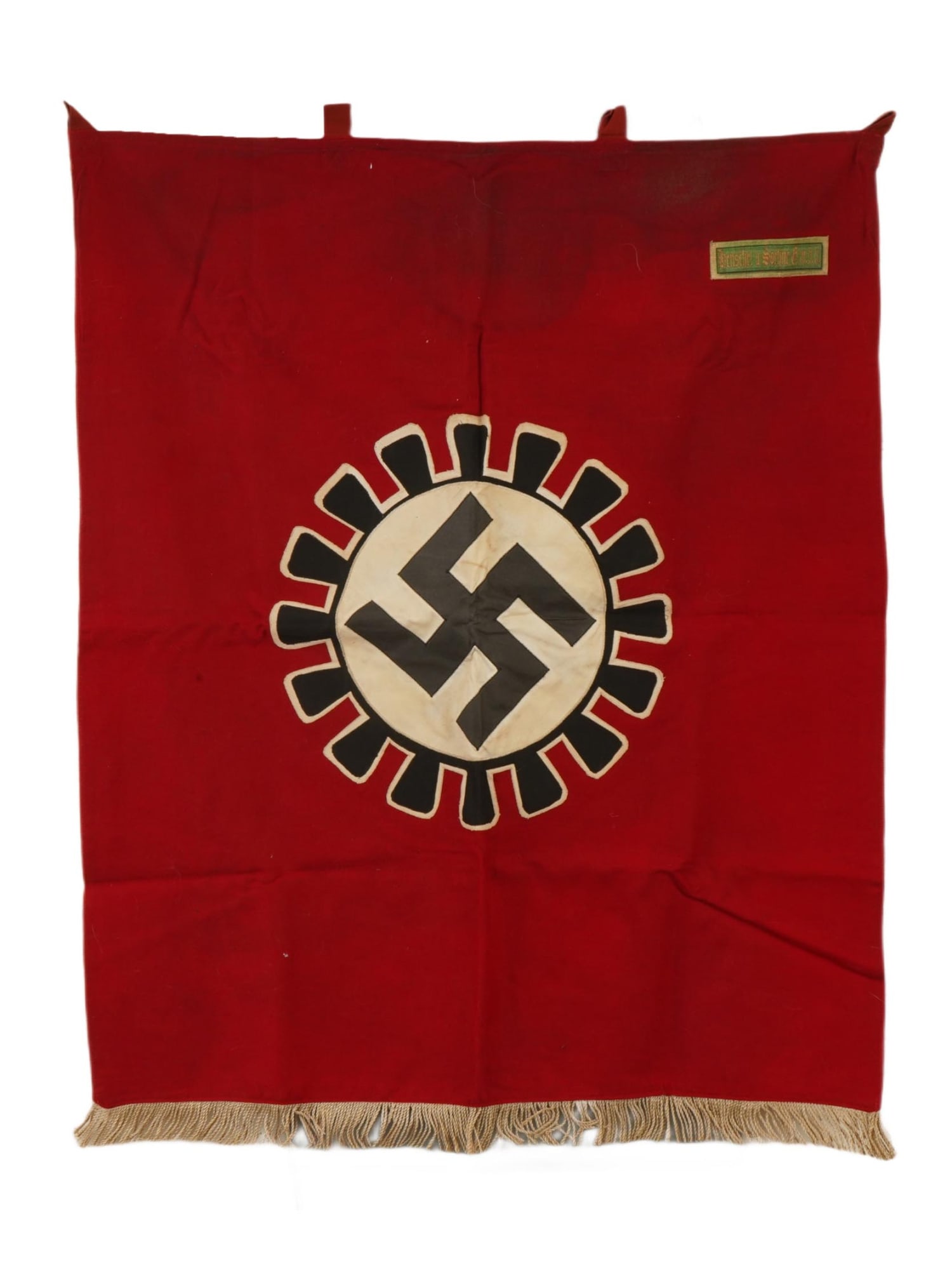 WWII TYPE GERMAN LABOR FRONT RAD TRUMPET BANNER (1 of 4)