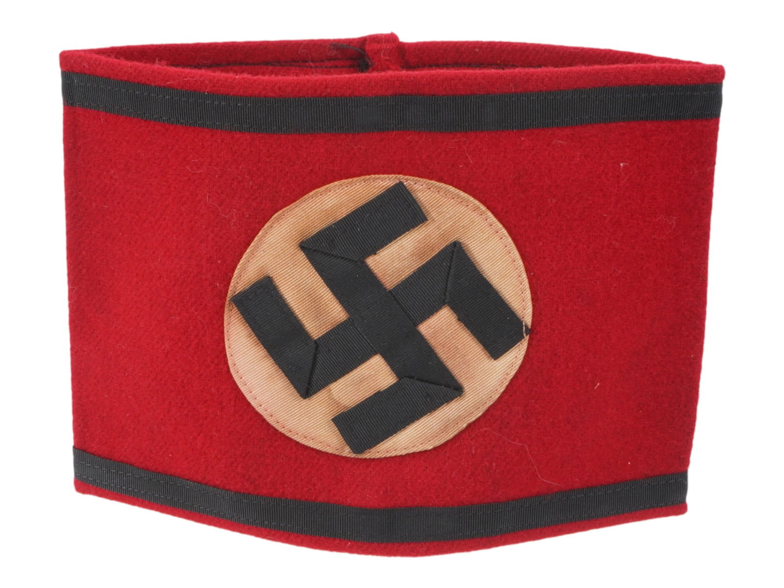 WWII NAZI GERMAN WAFFEN-SS ARMBAND WITH SWASTIKA (1 of 3)