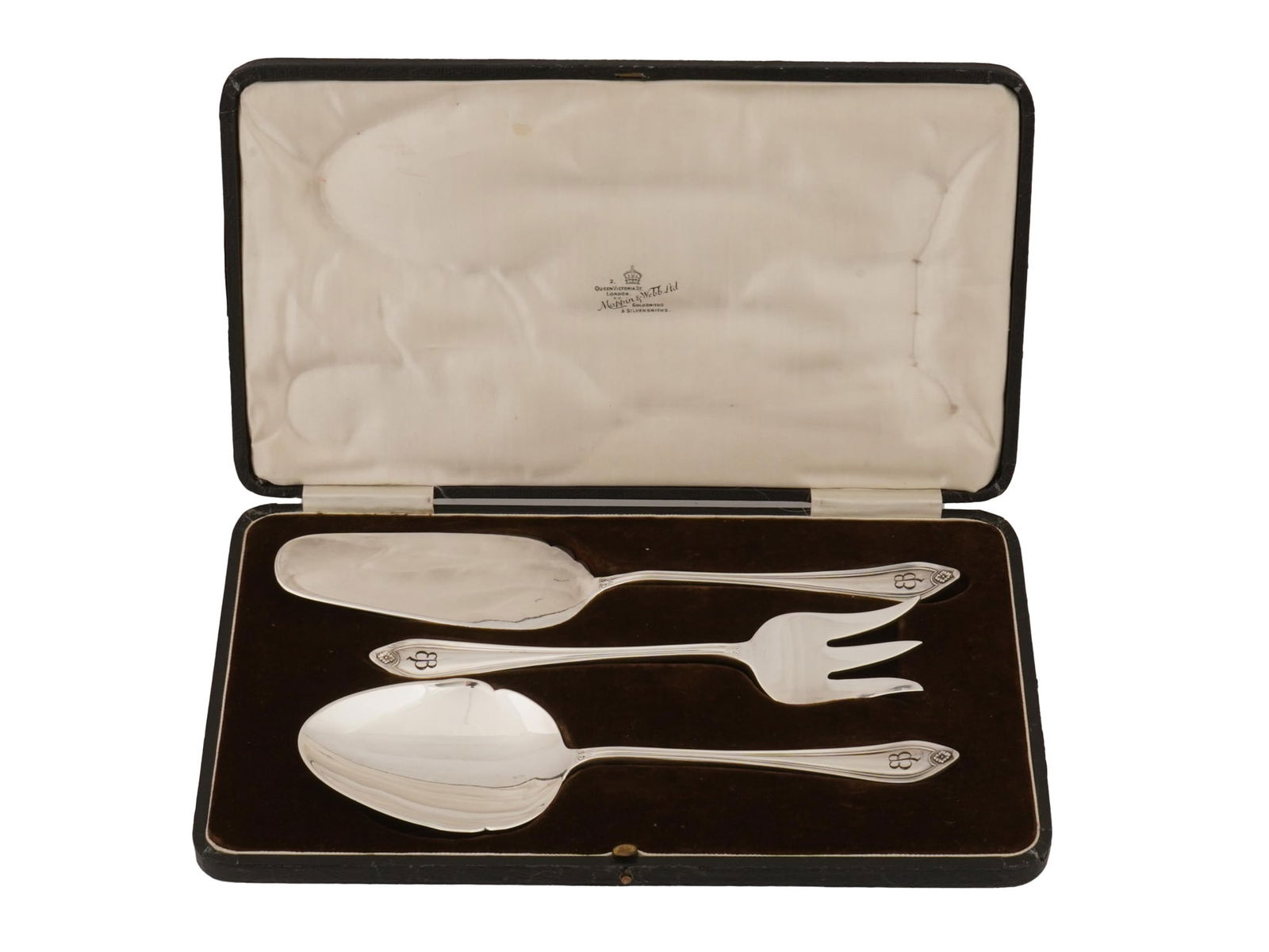 WWII TYPE EVA BRAUN MONOGRAMMED SILVERPLATE CUTLERY (1 of 11)