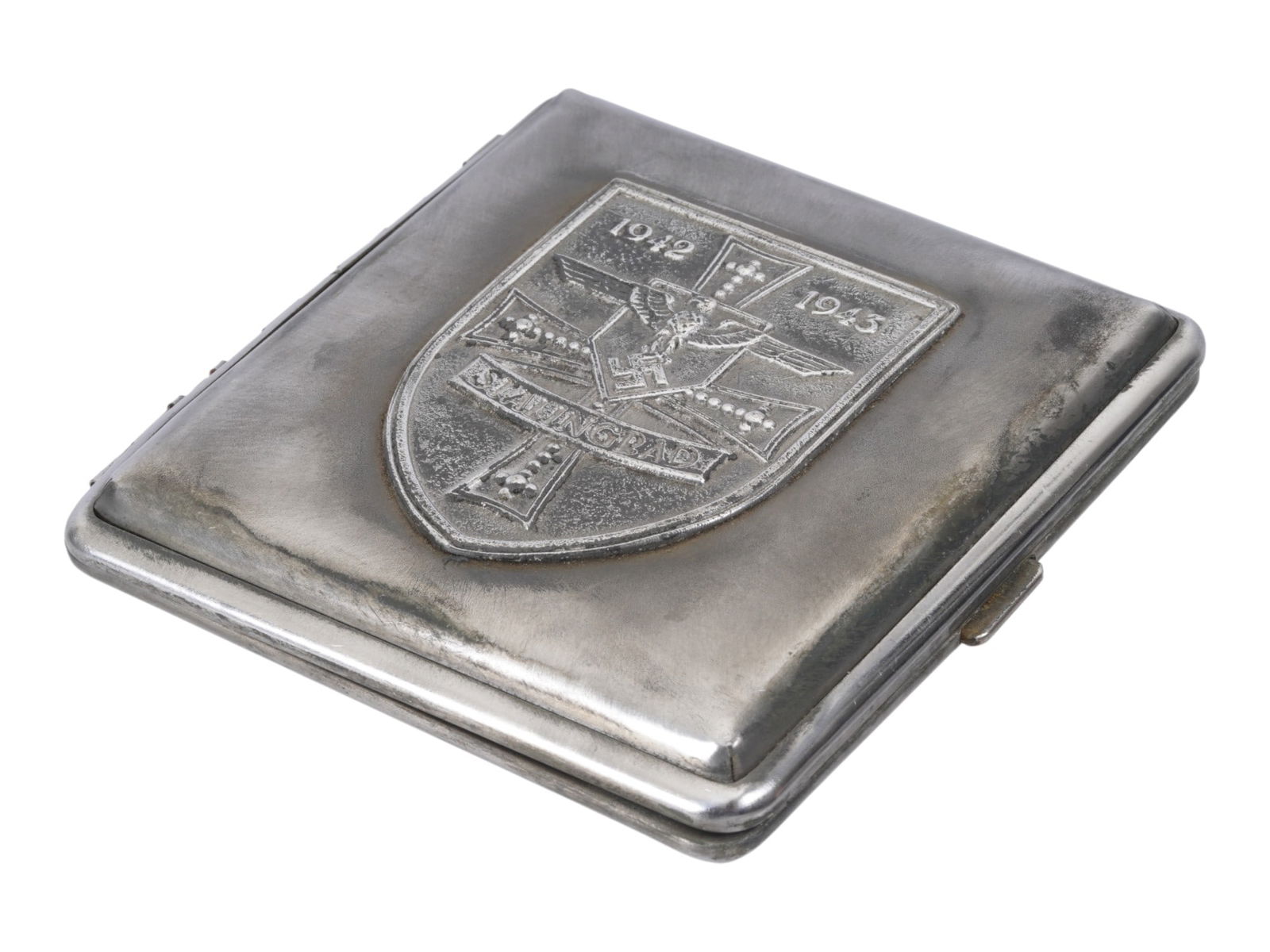 WWII TYPE GERMAN BATTLE F STALINGRAD CIGARETTE CASE (1 of 8)