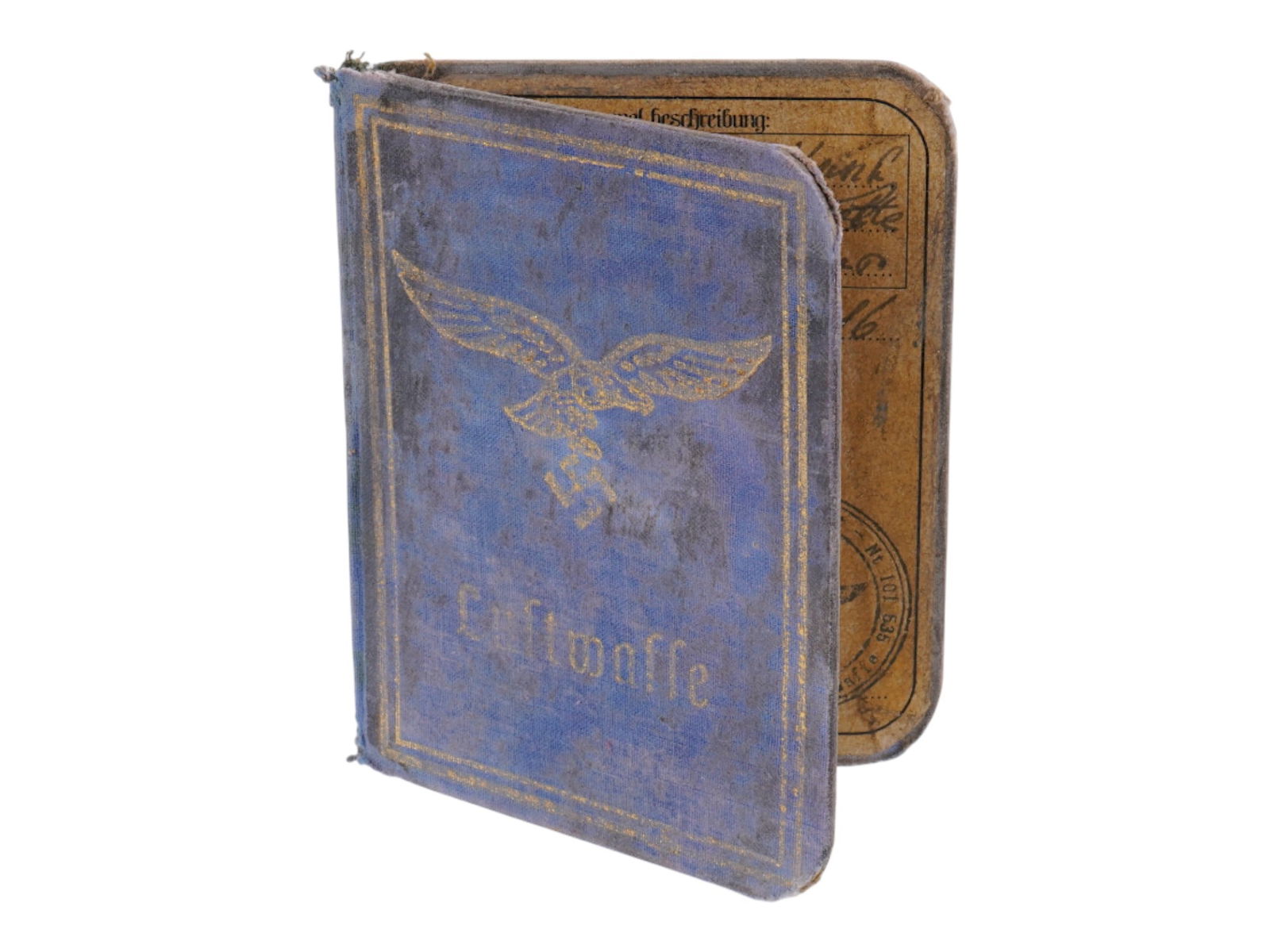 WWII TYPE NAZI GERMAN LUFTWAFFE AUSWEIS ID CARD (1 of 4)