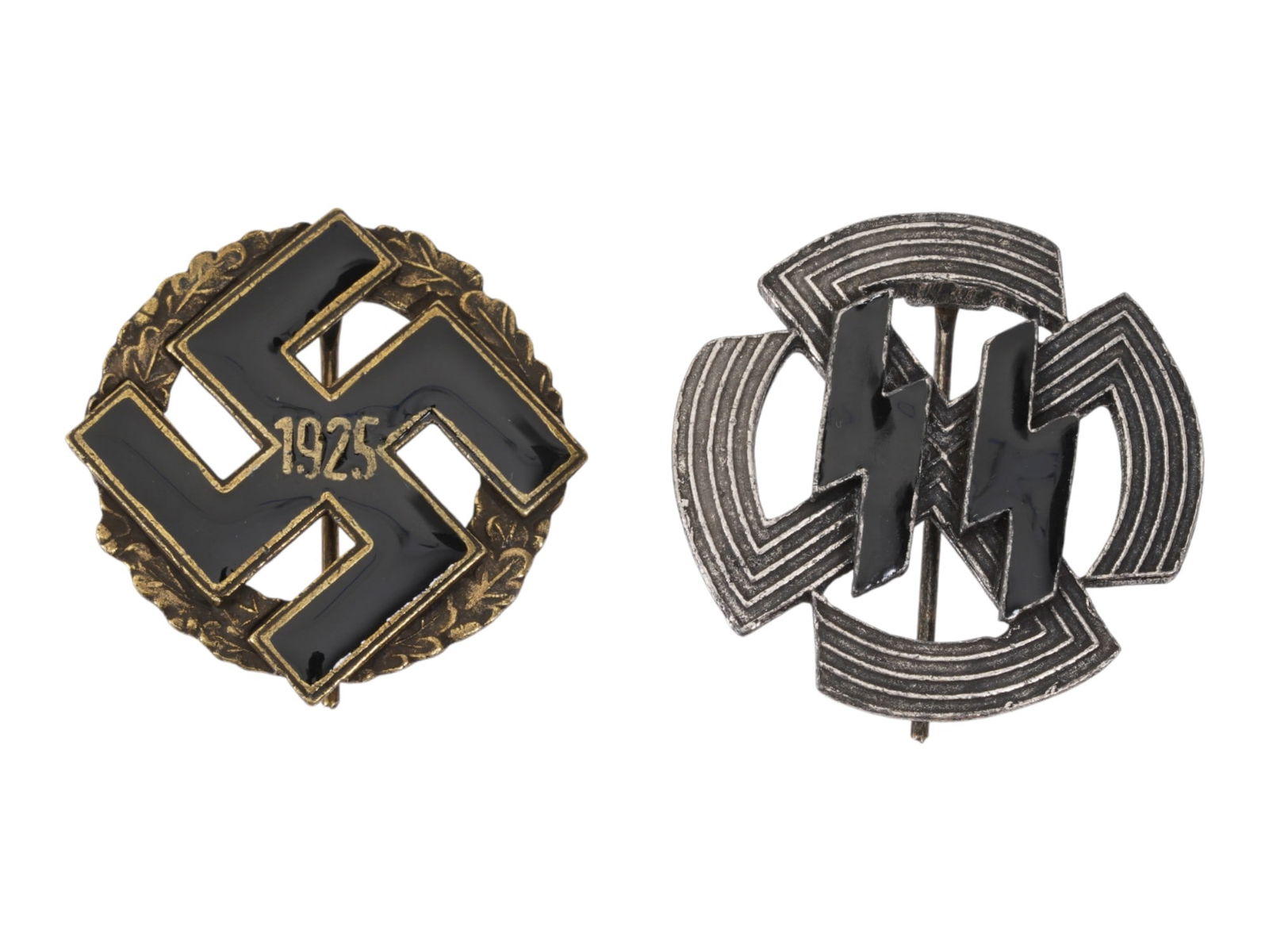 WWII TYPE NAZI GERMAN ROFICIENCY SPORT AND NSDAP BADGES (1 of 4)