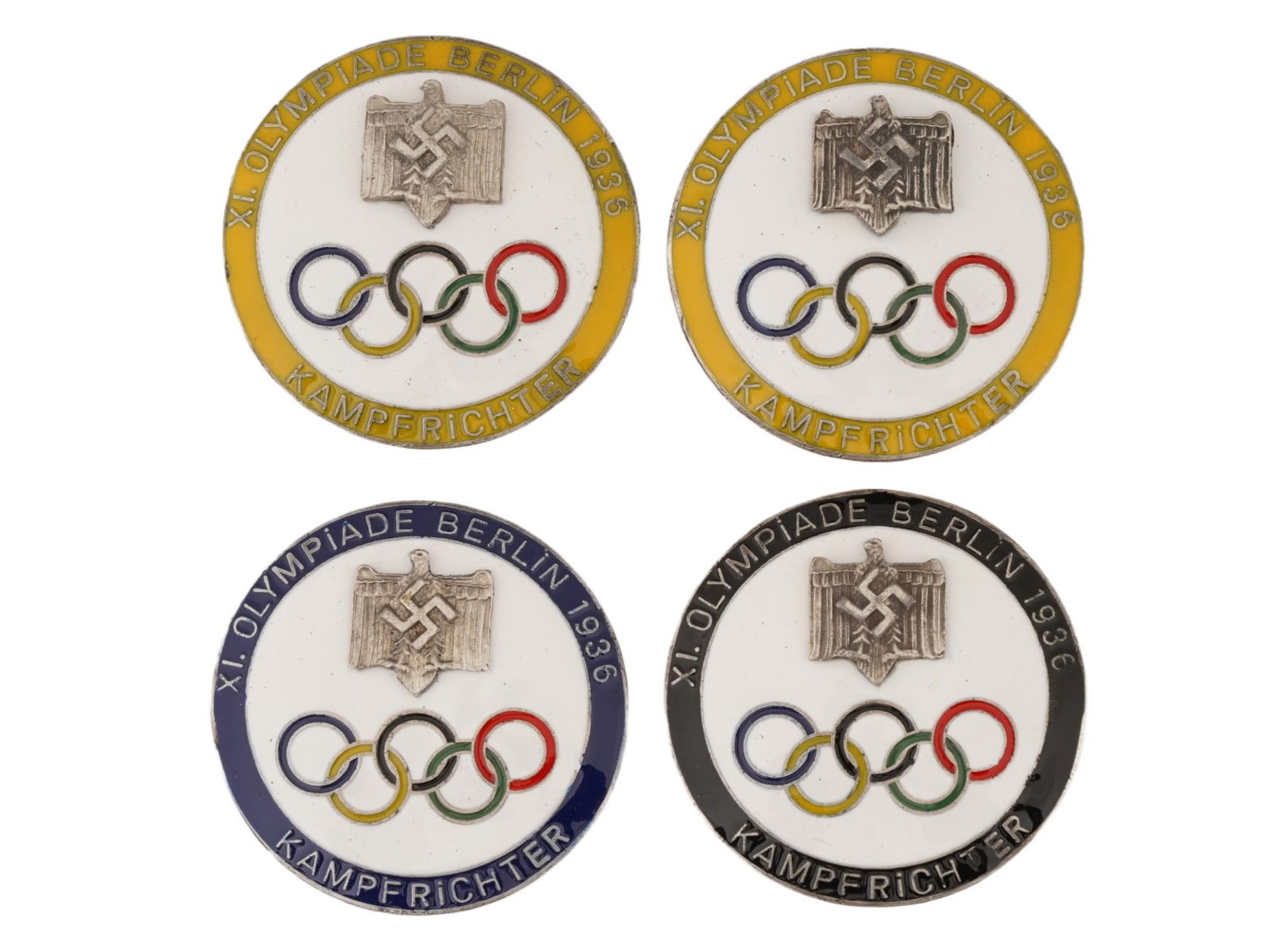 PRE WWII TYPE GERMAN 1936 OLYMPIC GAMES JUDGE BADGES (1 of 7)