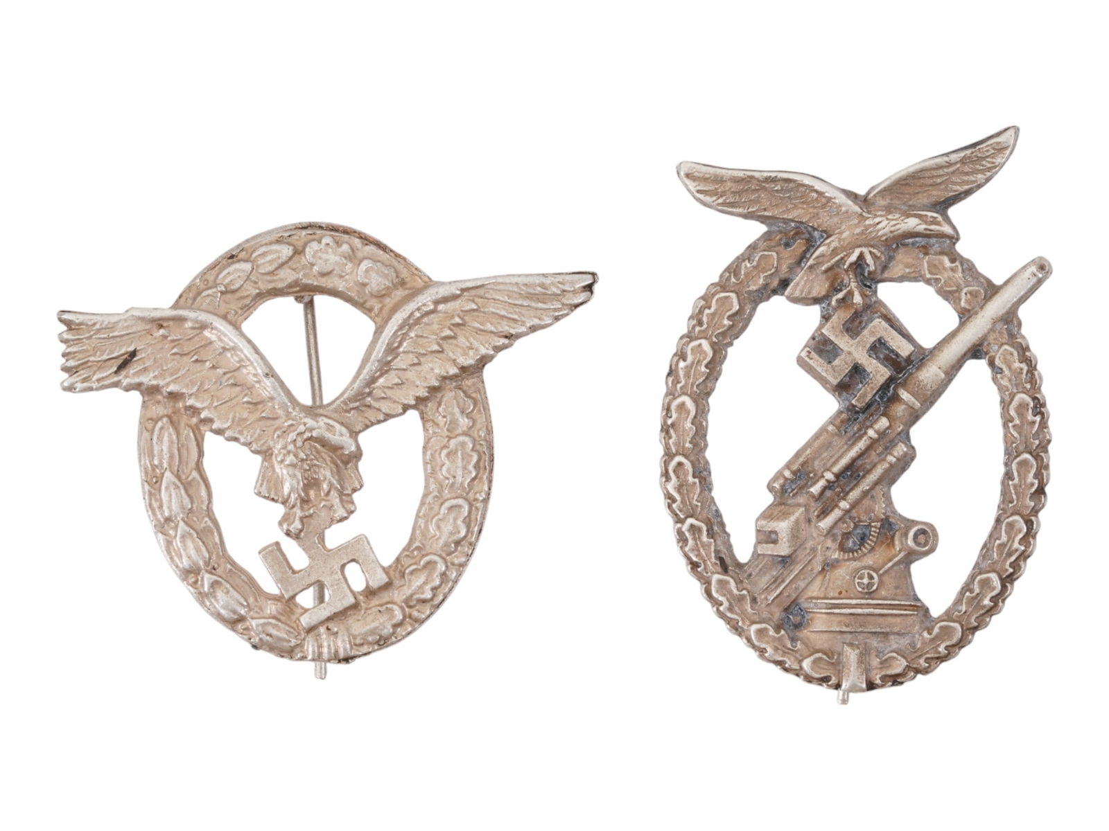 GERMAN WWII TYPE LUFTWAFFE PILOT ANTI AIRCRAFT BADGES (1 of 3)