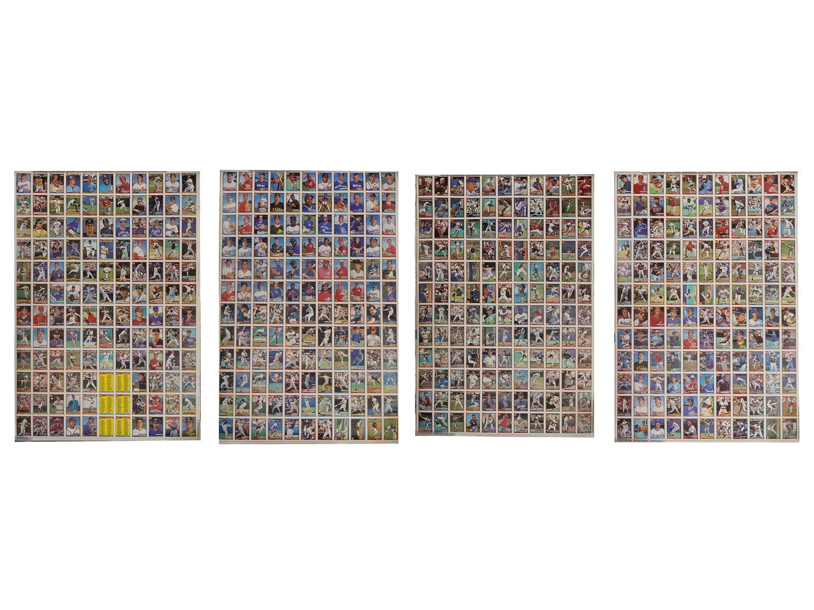 TOPPS 40 YEARS OF BASEBALL TRADING CARD SHEETS (1 of 17)